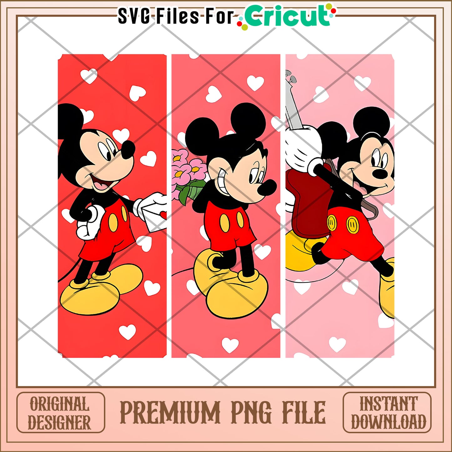 Mickey Mouse Valentine PNG Files
