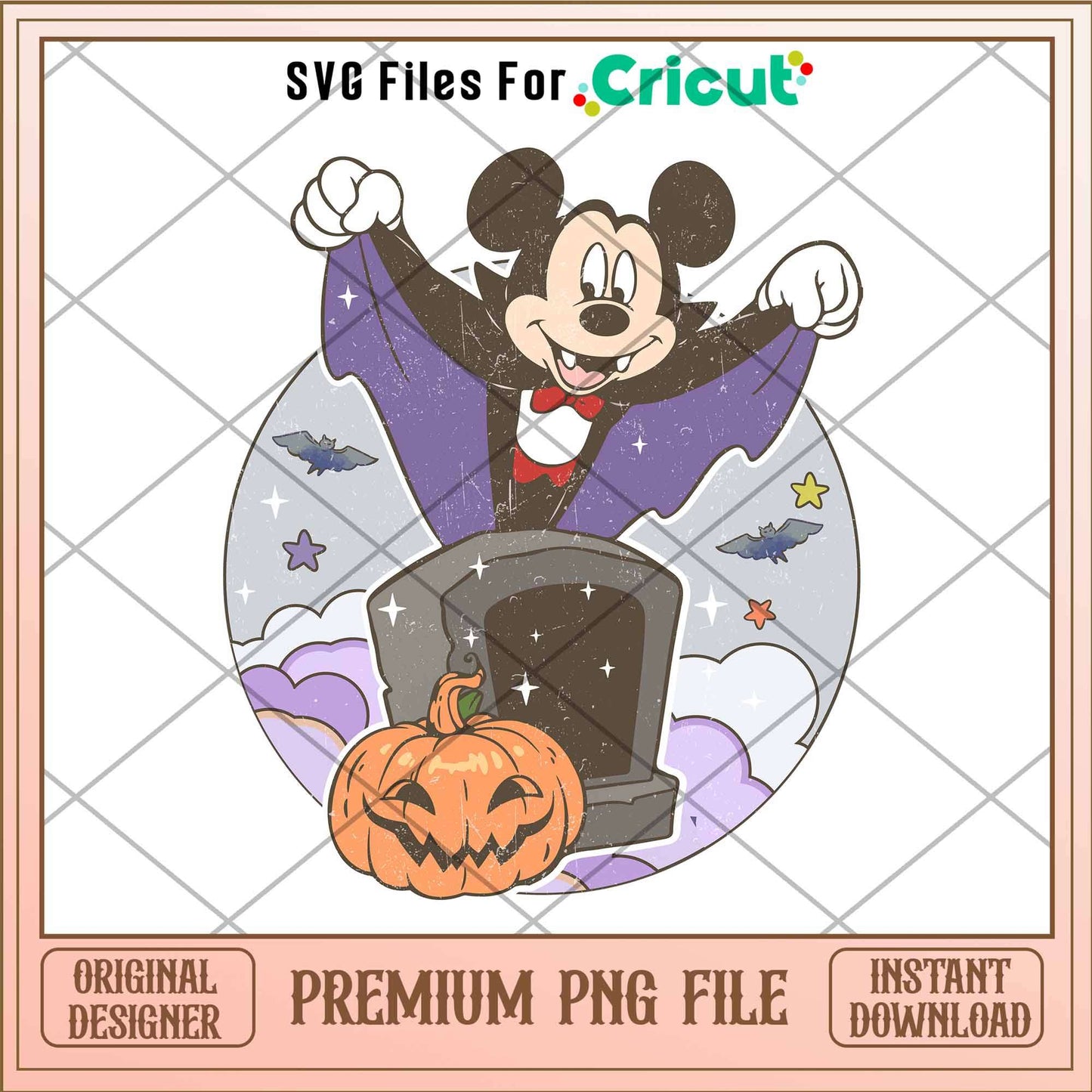 Mickey Mouse Vampire png, Disney characters png, Digital Download