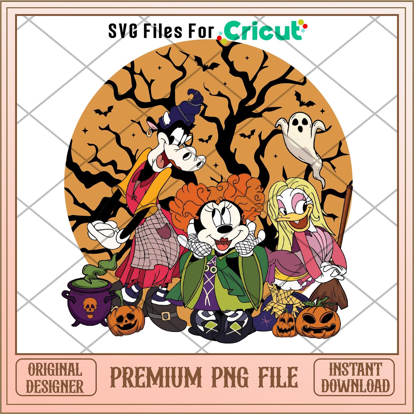 Mickey Not So Scary and friends Hocus Pocus png, Hocus Pocus png, digital download