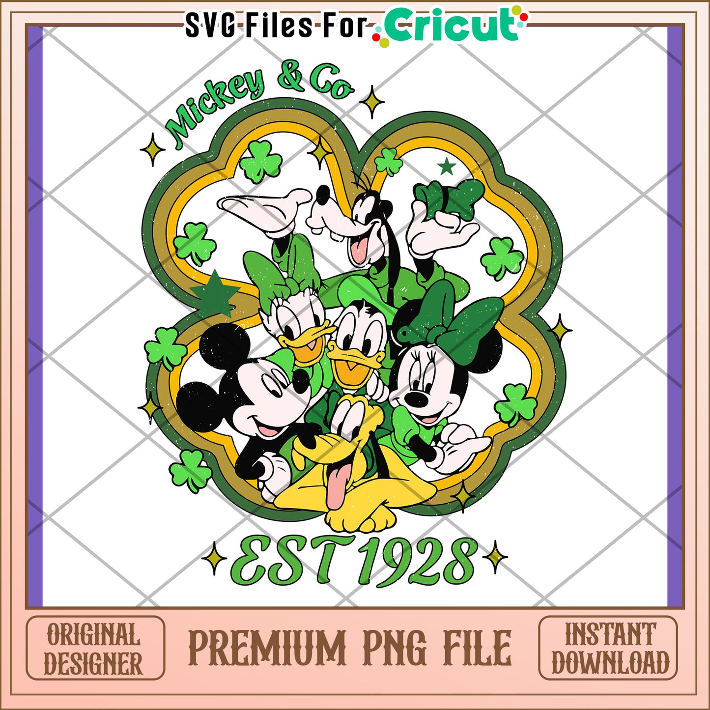 Mickey & Friends St Patricks PNG