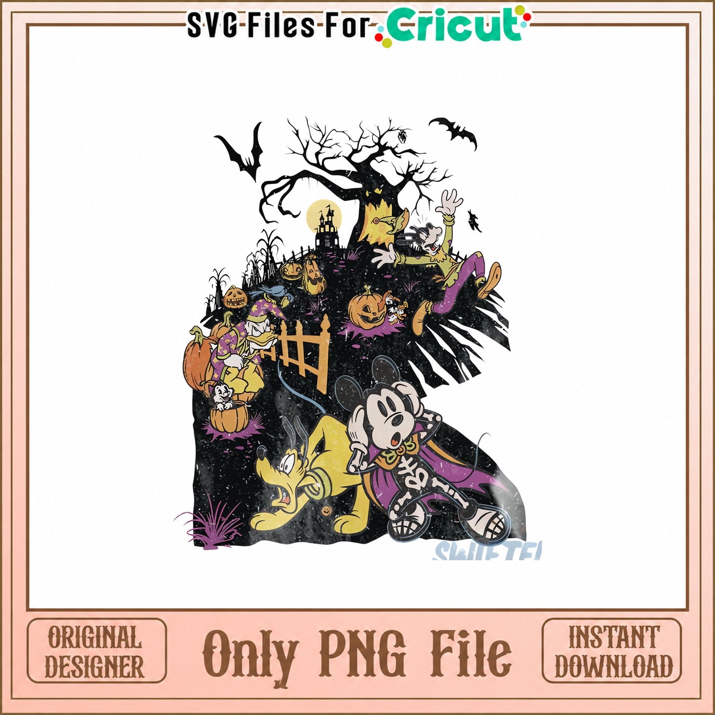 Mickey Mouse And Pluto Halloween PNG, Disney Halloween PNG, PNG