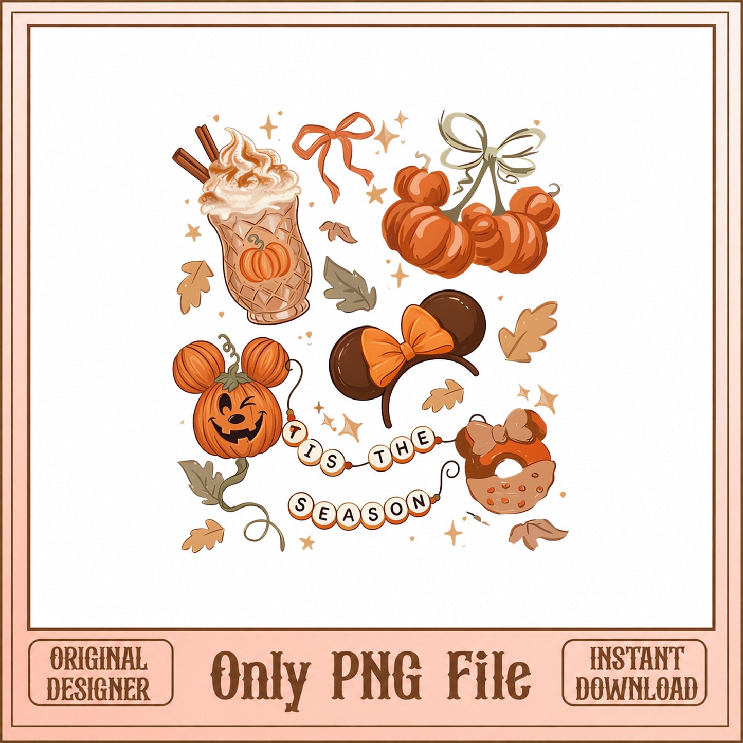 Mickey Mouse Fall Pumpkin Clipart, Autumn Season PNG, Disney PNG
