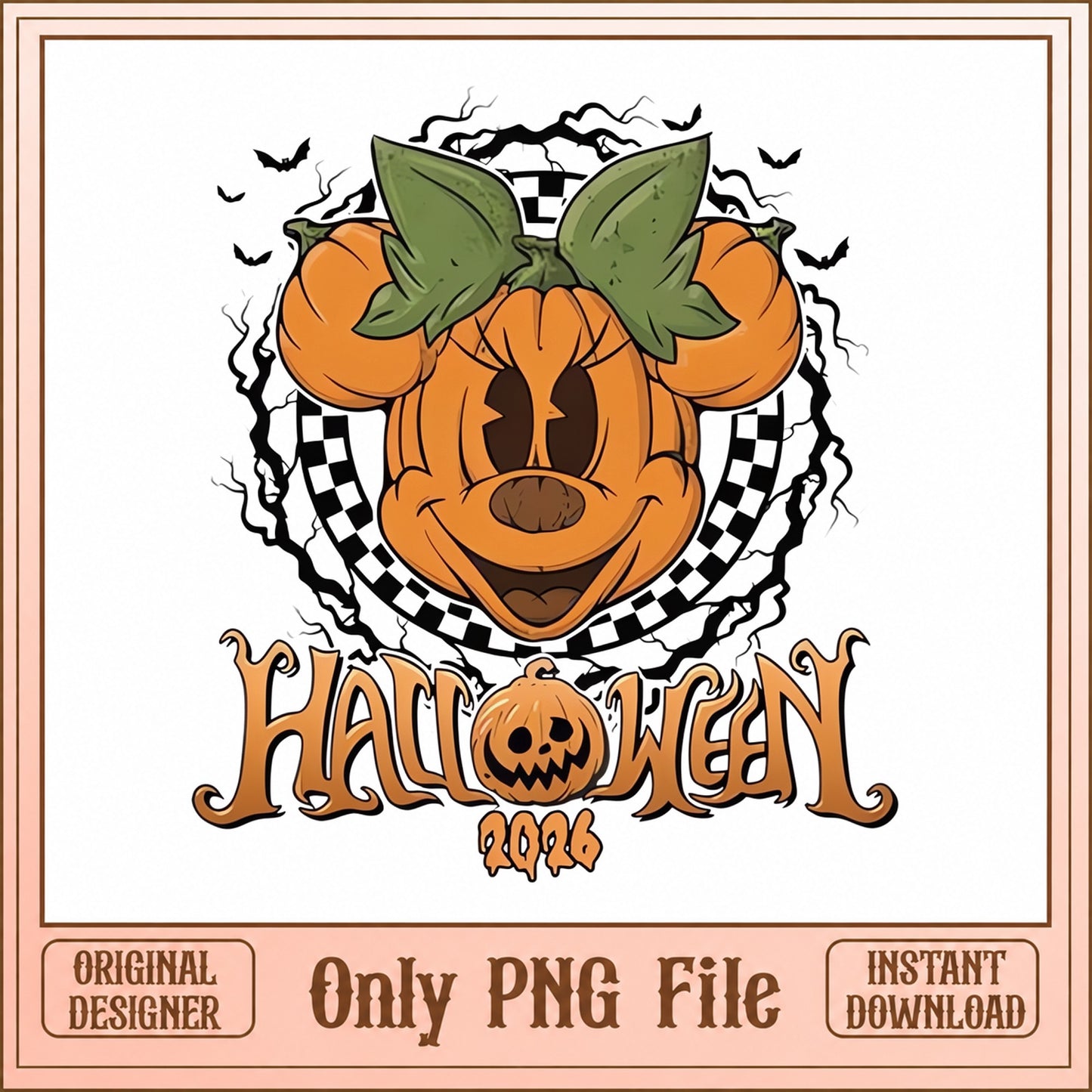 Mickey Mouse Pumpkin Halloween PNG, Disney Halloween, PNG File