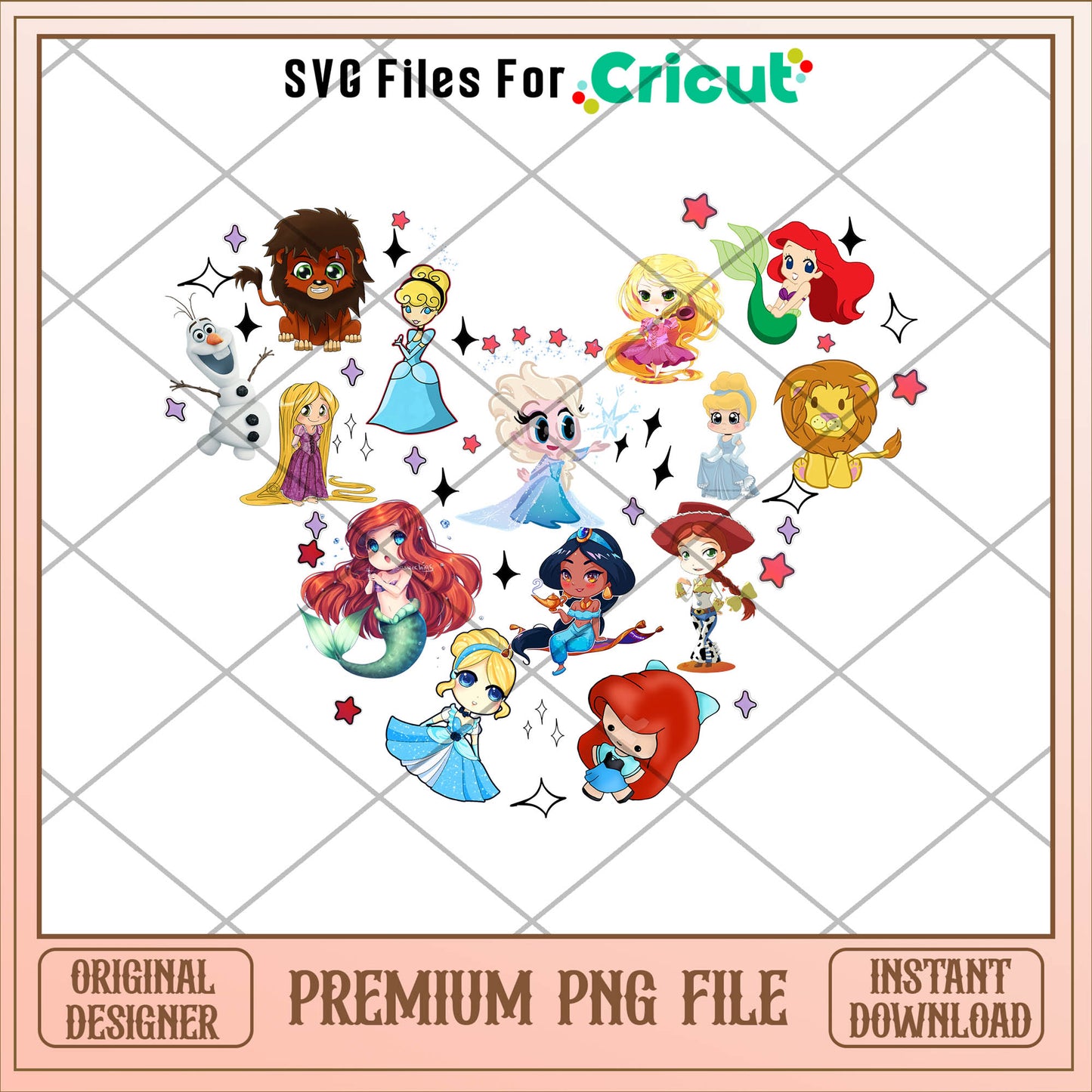 Mickey disney princess chibi png, mickey png, christmas png
