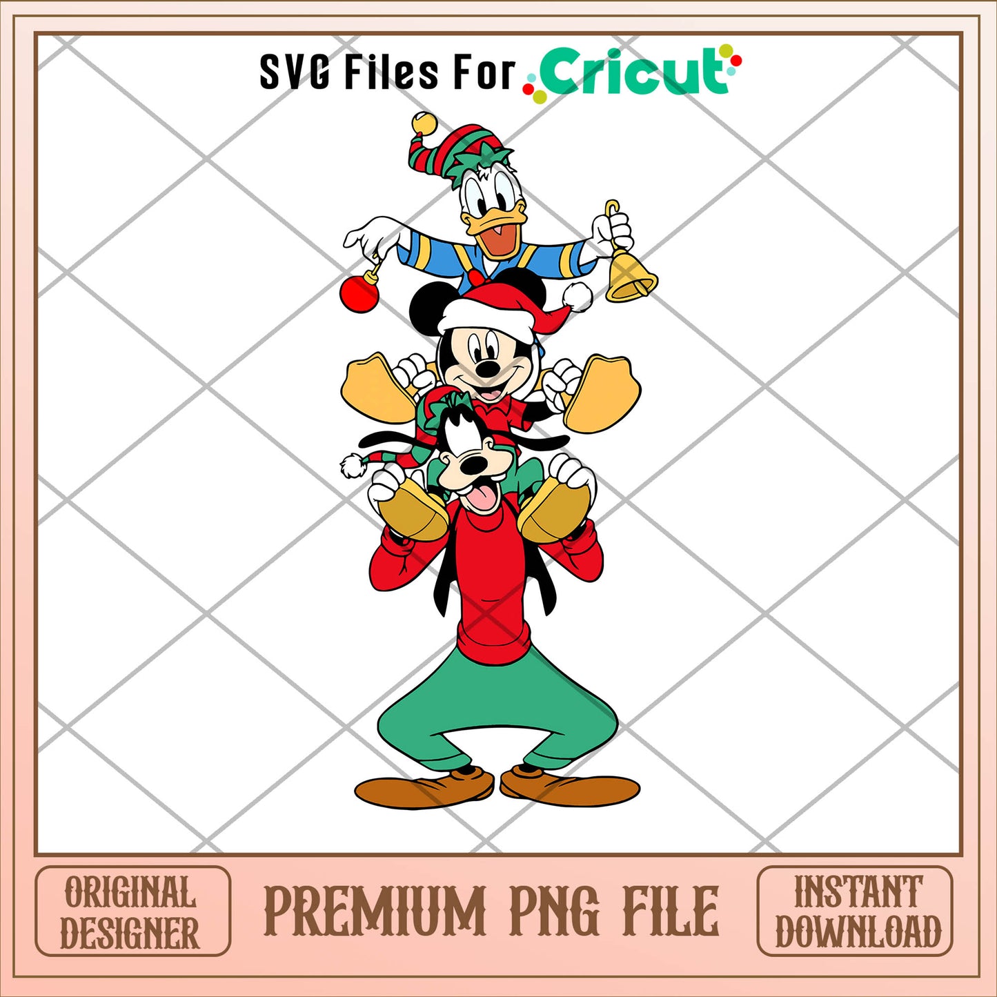 Mickey donald and goofy png, mickey png, christmas png