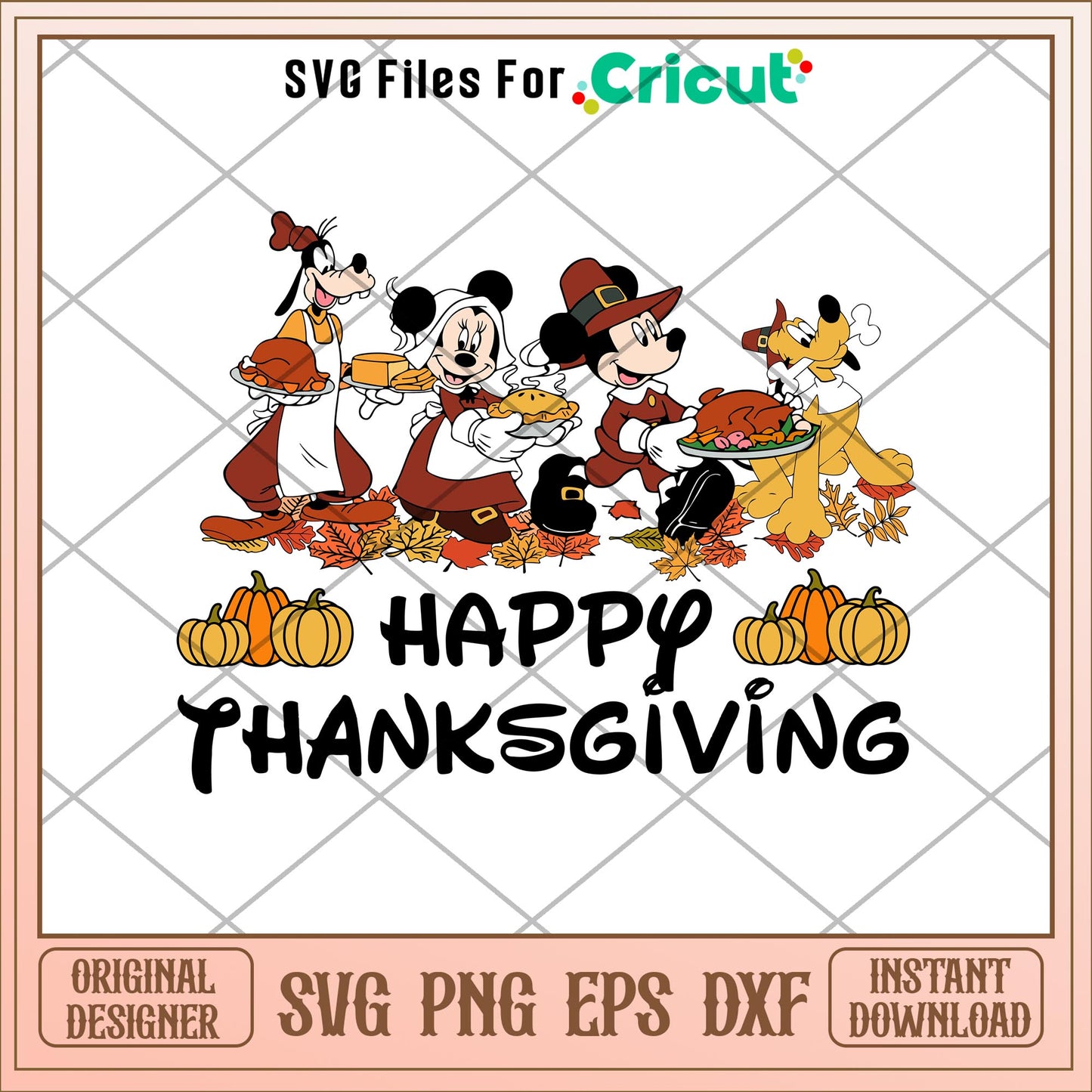 Mickey happy thanksgiving svg, mickey svg, halloween svg