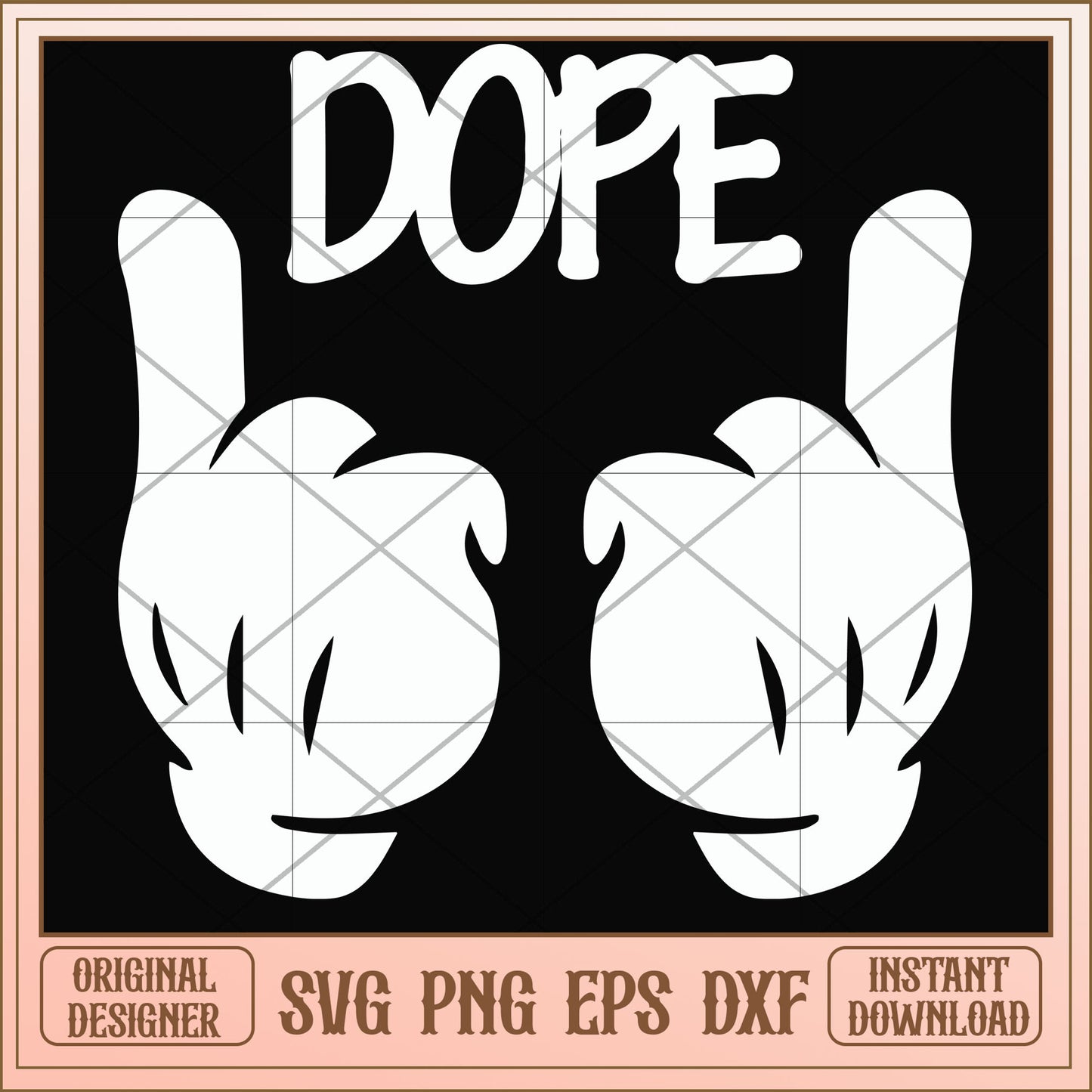 Mickey mouse hand dope svg, mickey mouse svg, funny svg