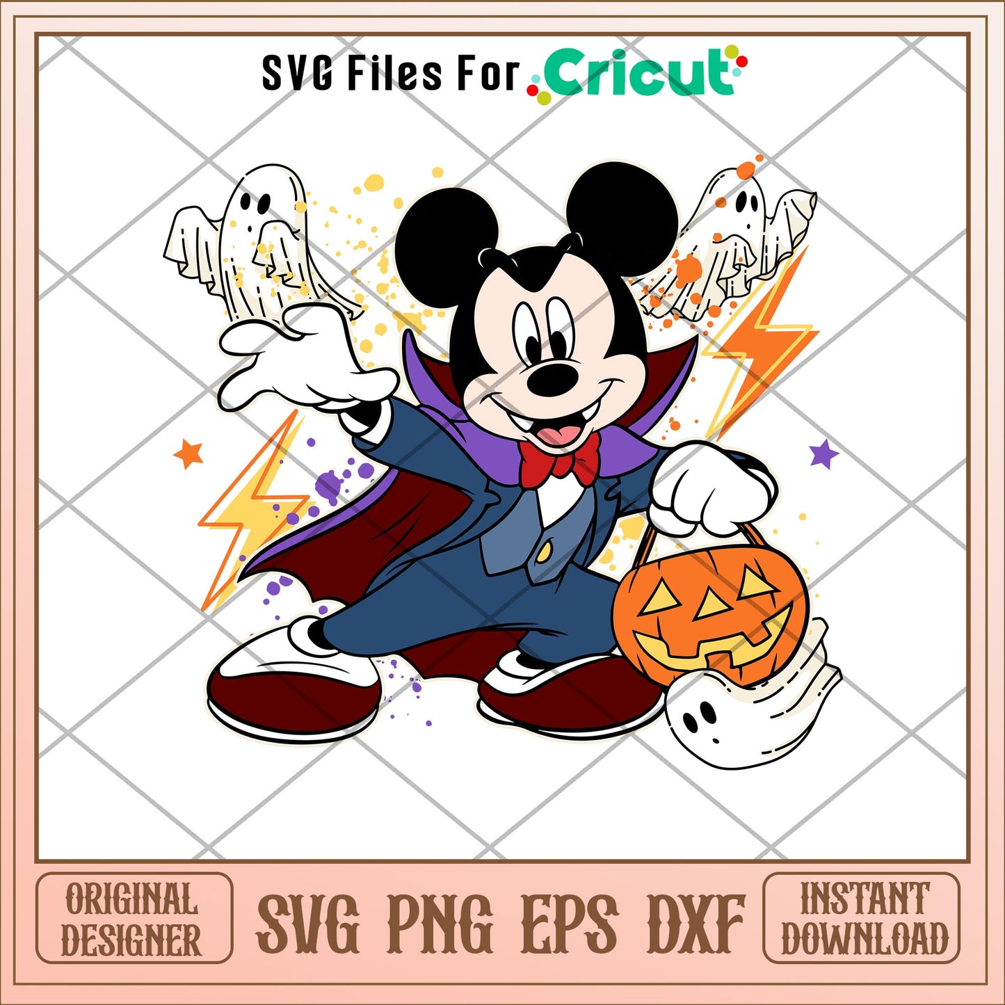 Mickey mouse vampire halloween svg, mickey mouse svg, halloween svg