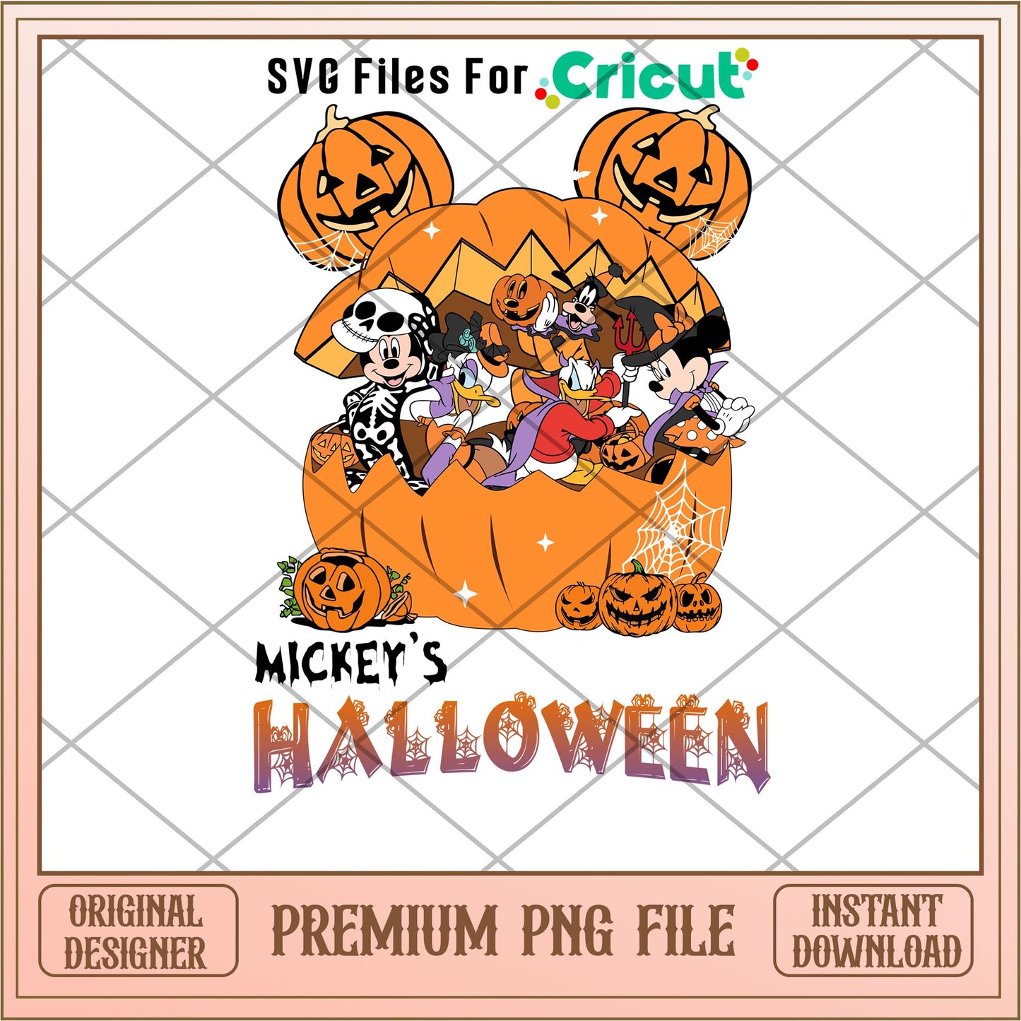 Mickey's Halloween png, Disney characters png, Digital Download