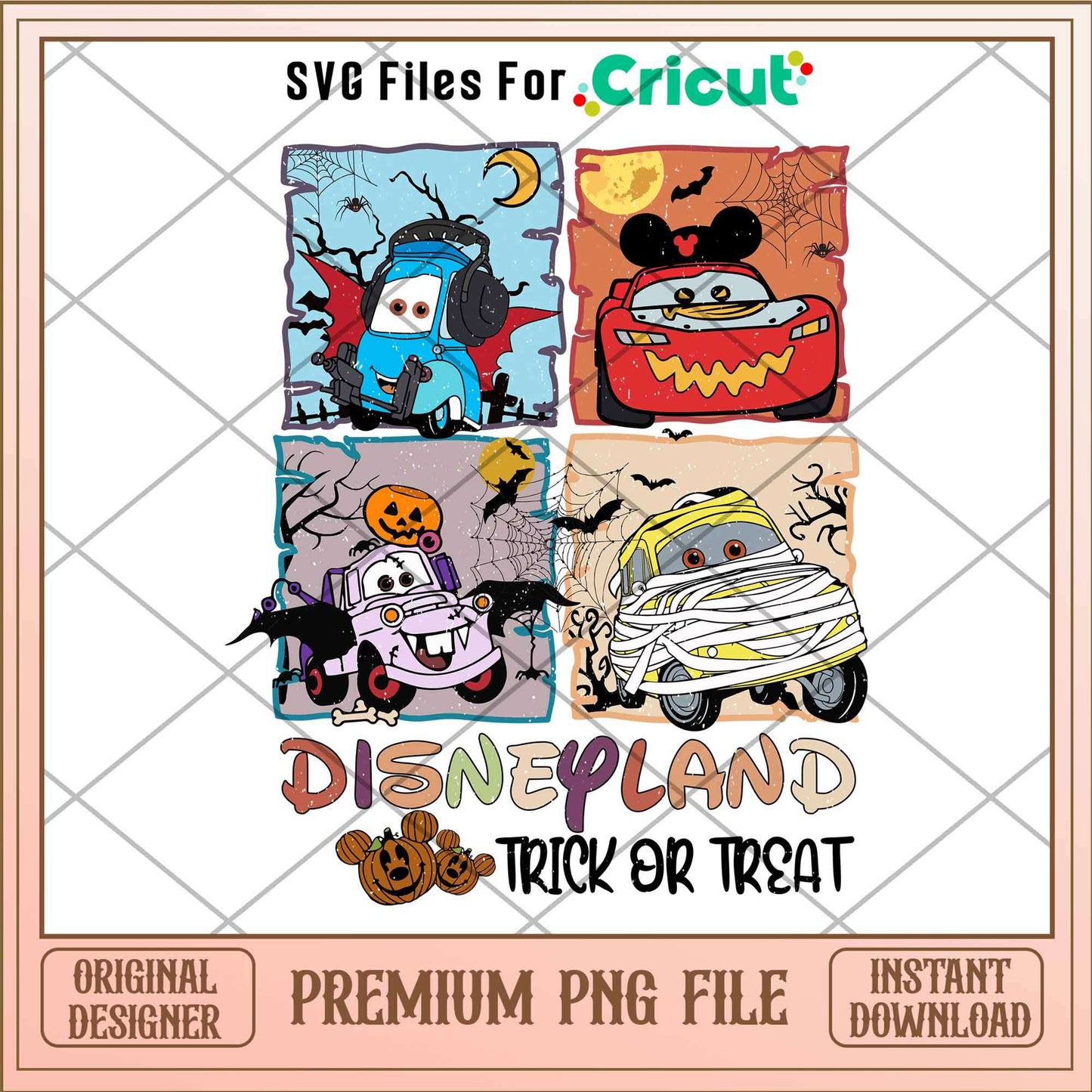 Mickey's Trick and Treat png, Disney cars png,Digital Download