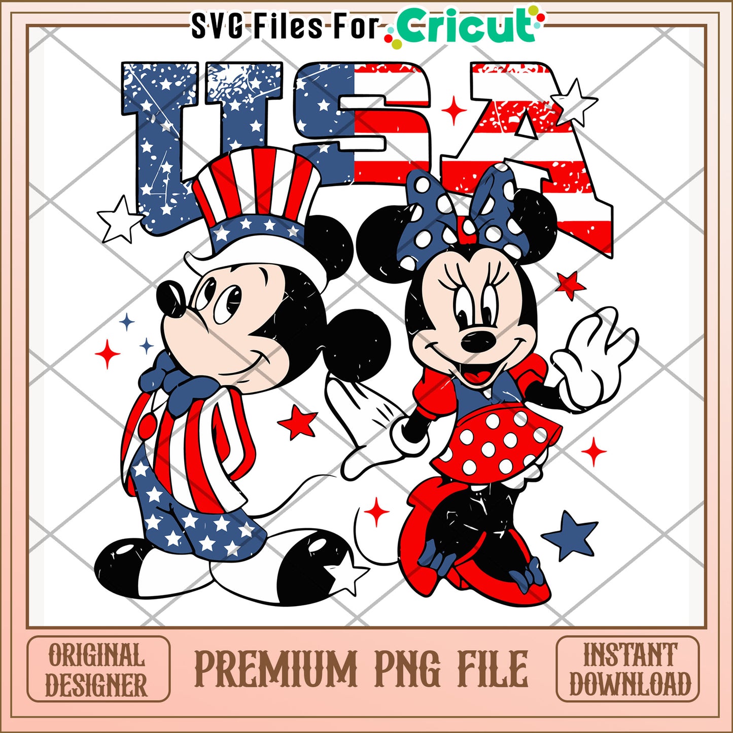 Mickey and Minnie America png, disney couple png, patriotic theme png