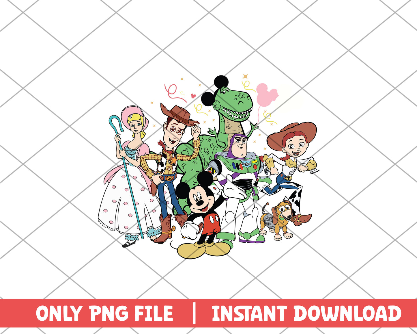 Mickey and toy story disney png