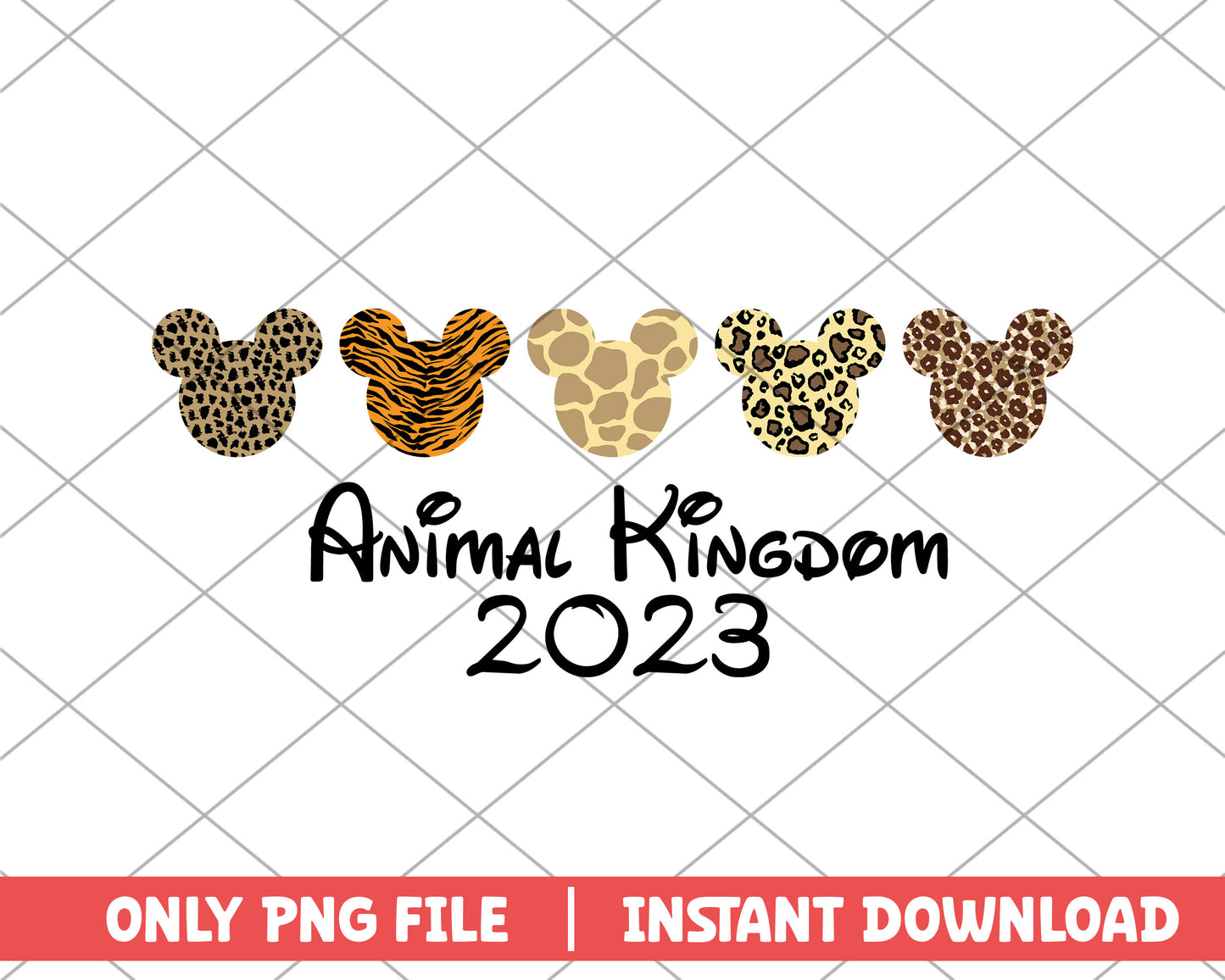 Mickey animal kingdom 2023 disney png