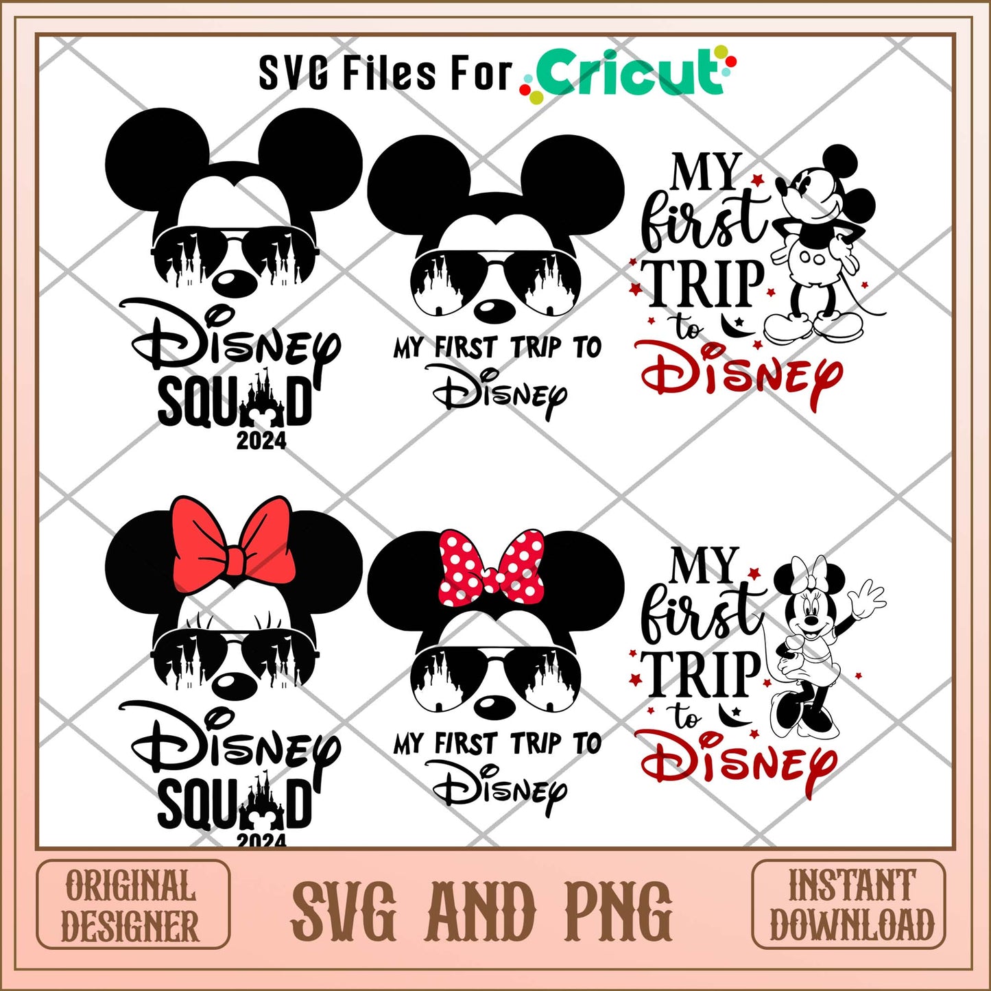Mickey head Disney 2024 svg bundle