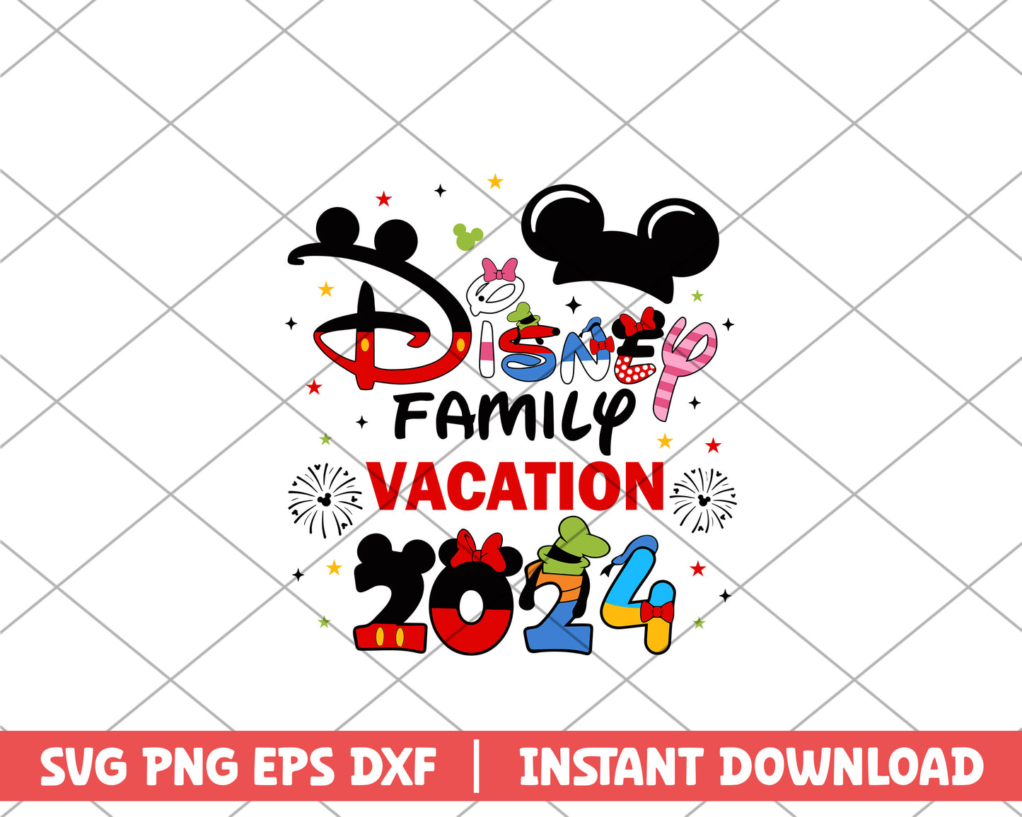 Mickey disney family vacation disney svg