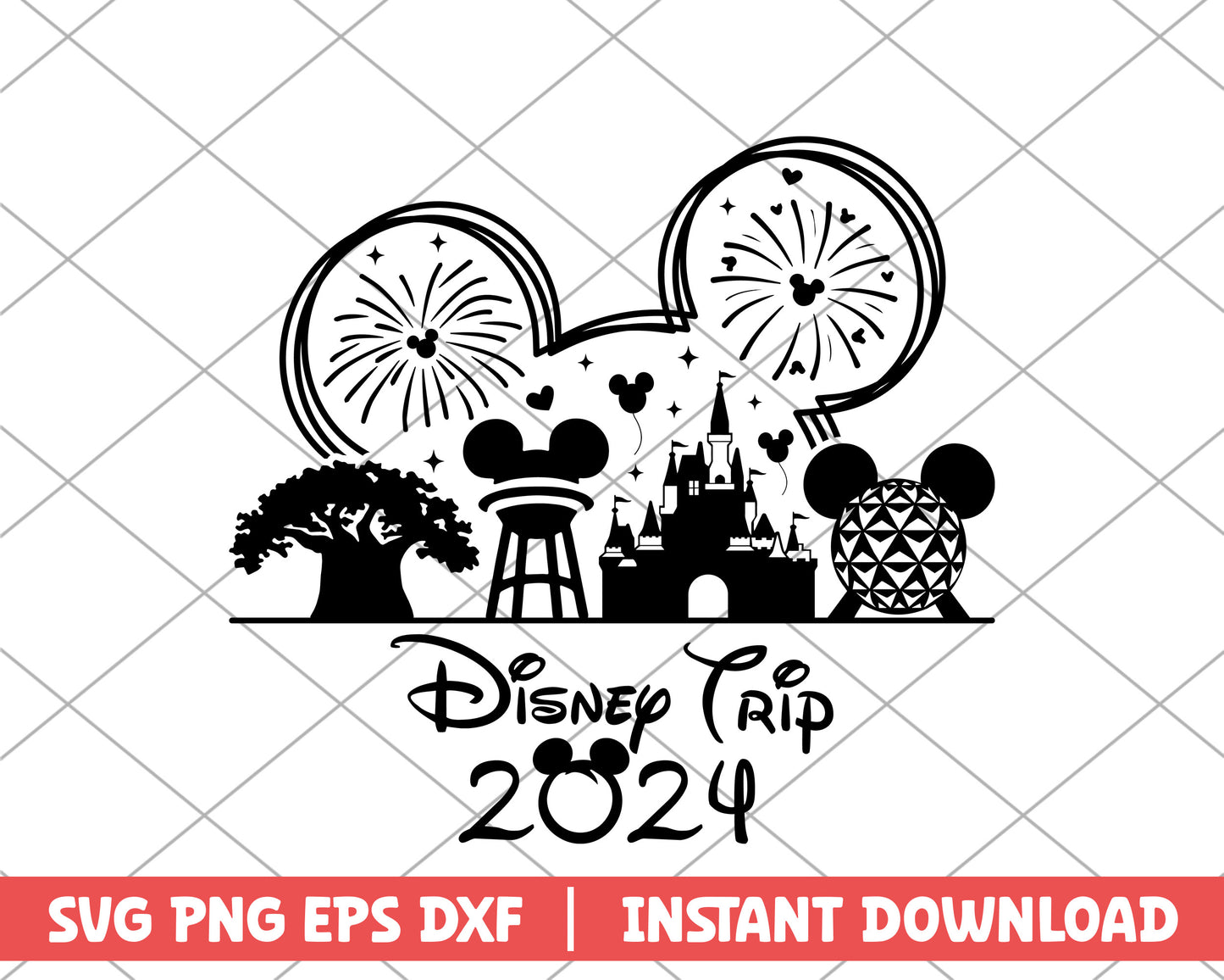 Mickey disney trip 2024 disney svg