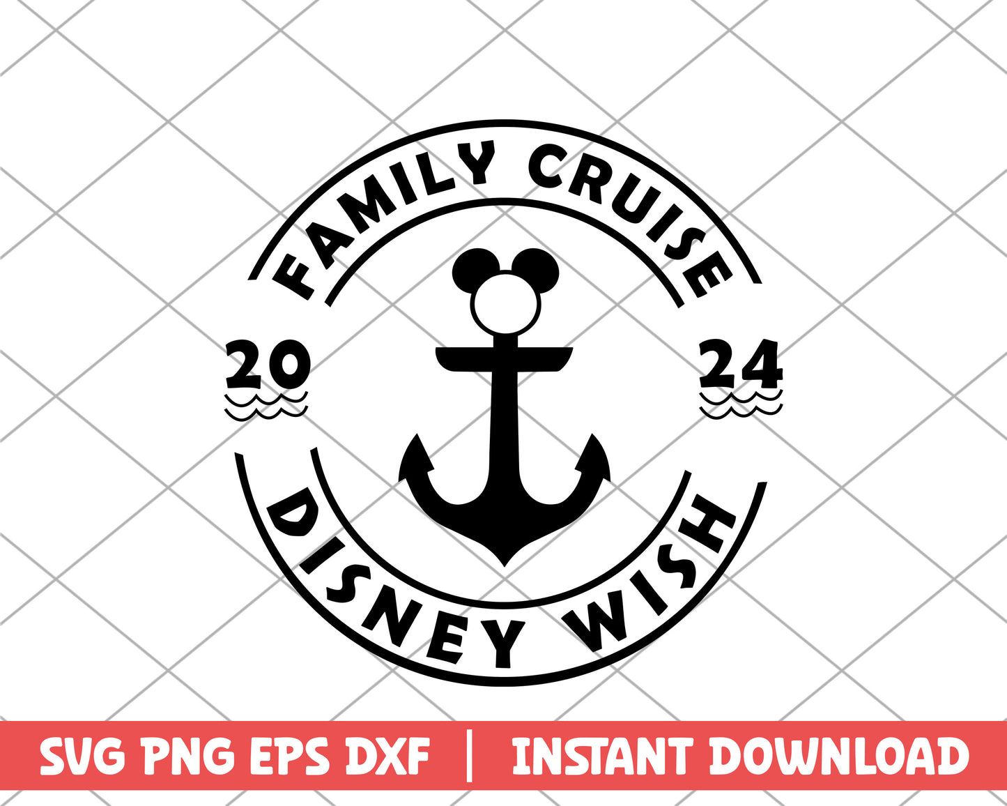 Mickey family cruise disney wish disney svg