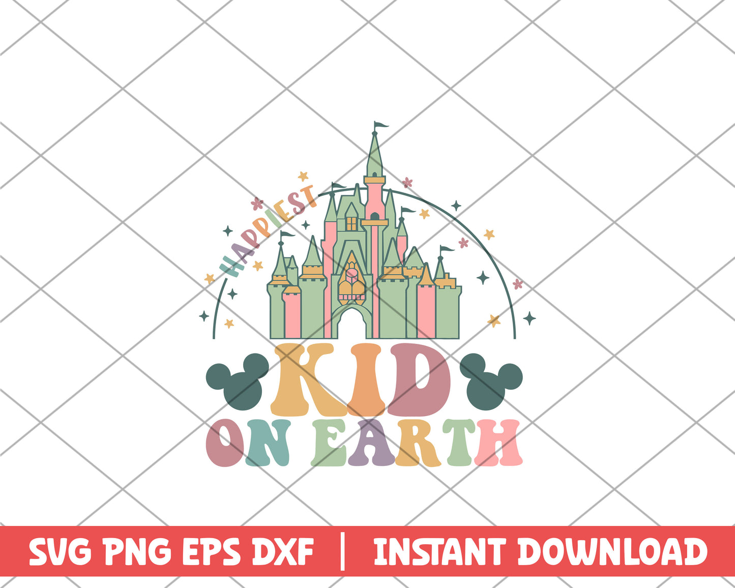 Mickey hapiest kid on earth disney svg