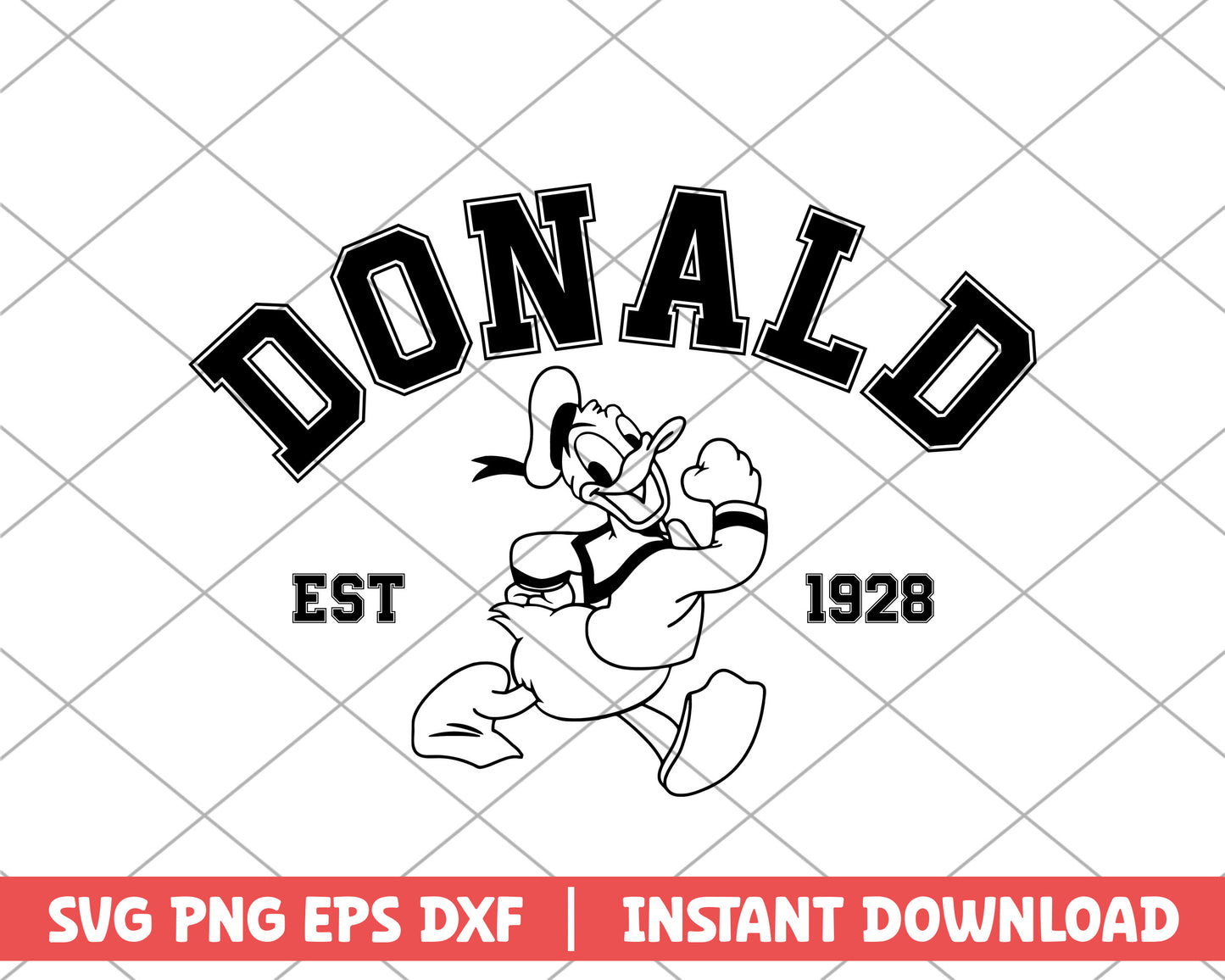 Mickey mouse donald disney svg