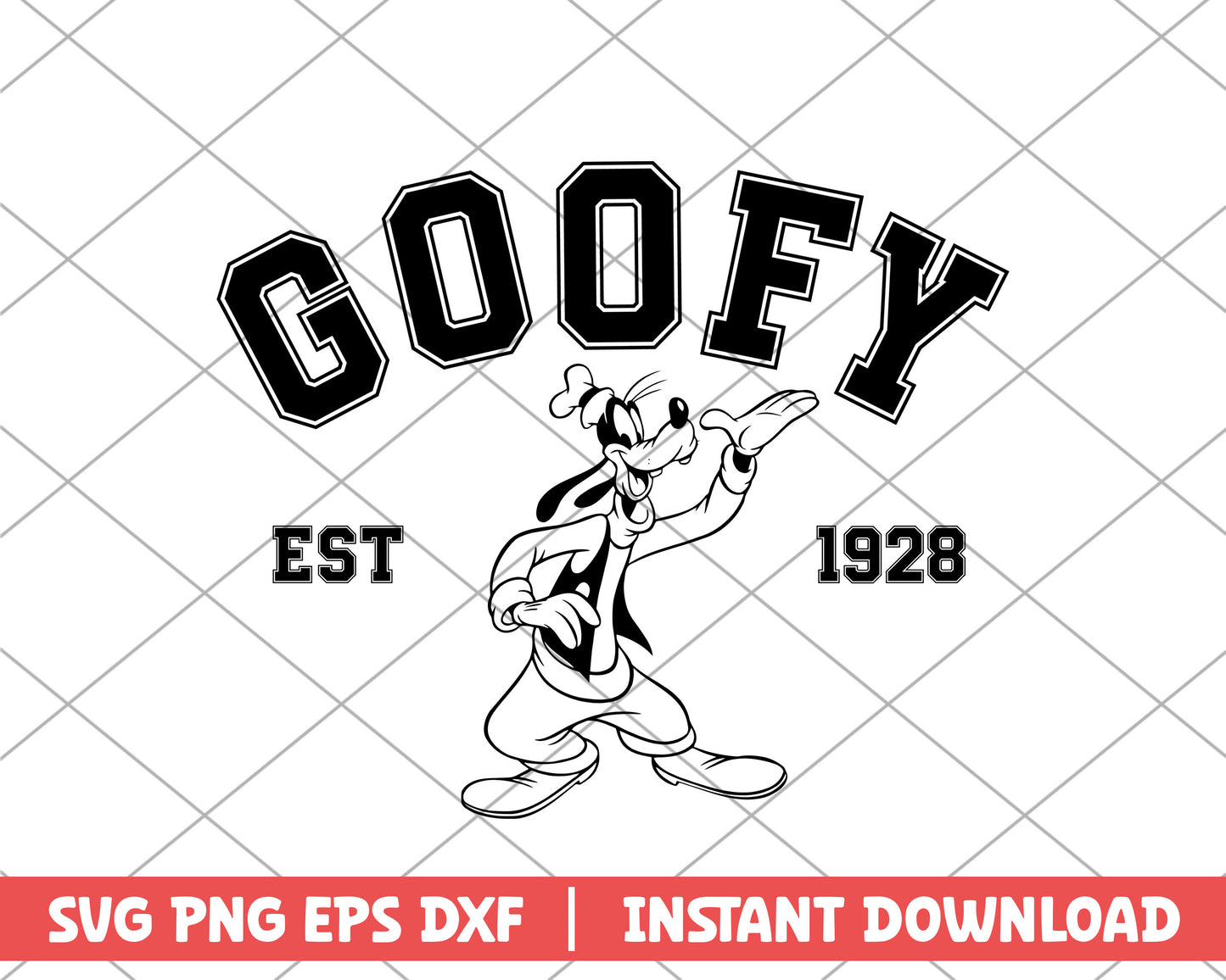 Mickey mouse goofy disney svg