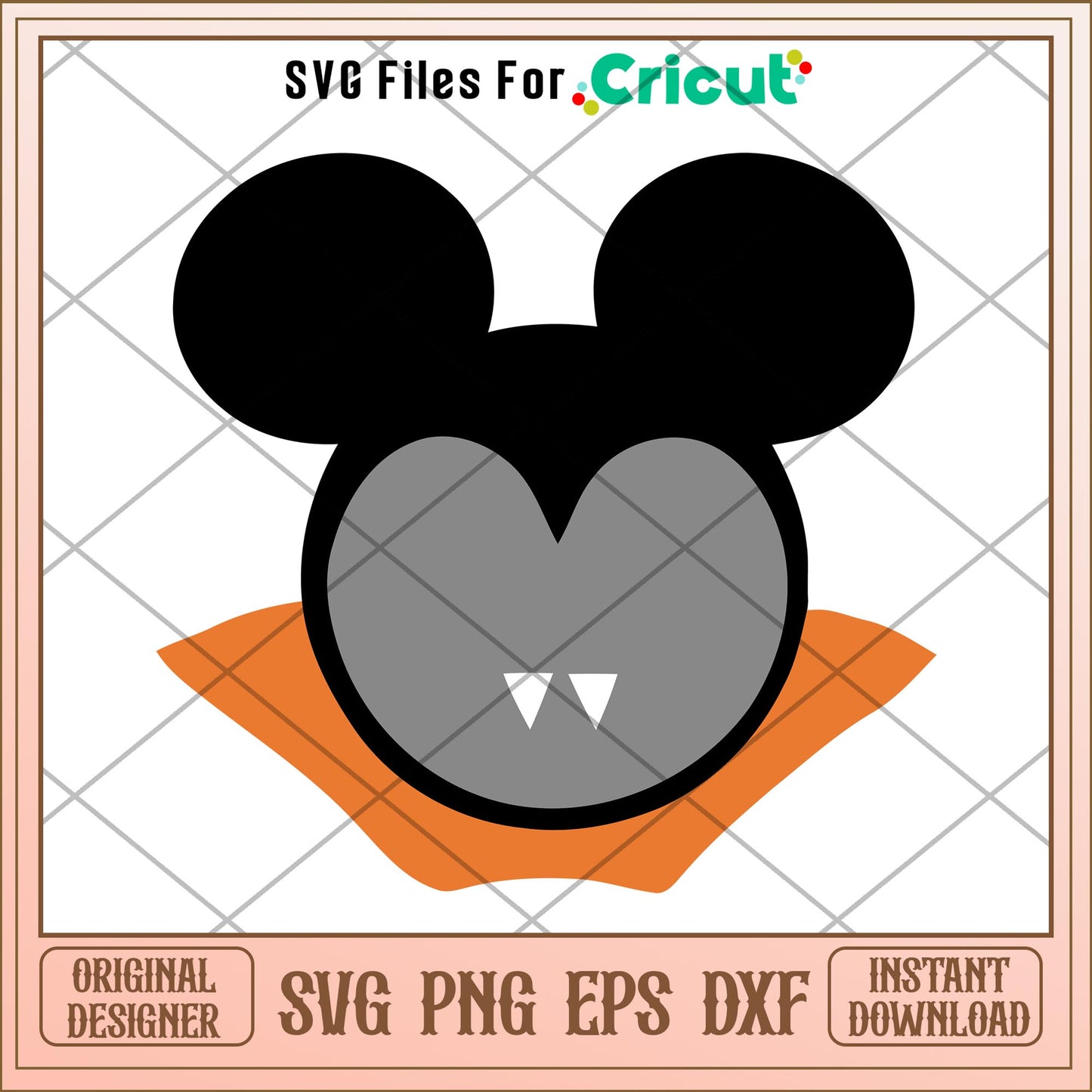Mickey mouse head halloween svg, Disney characters svg, Digital Download