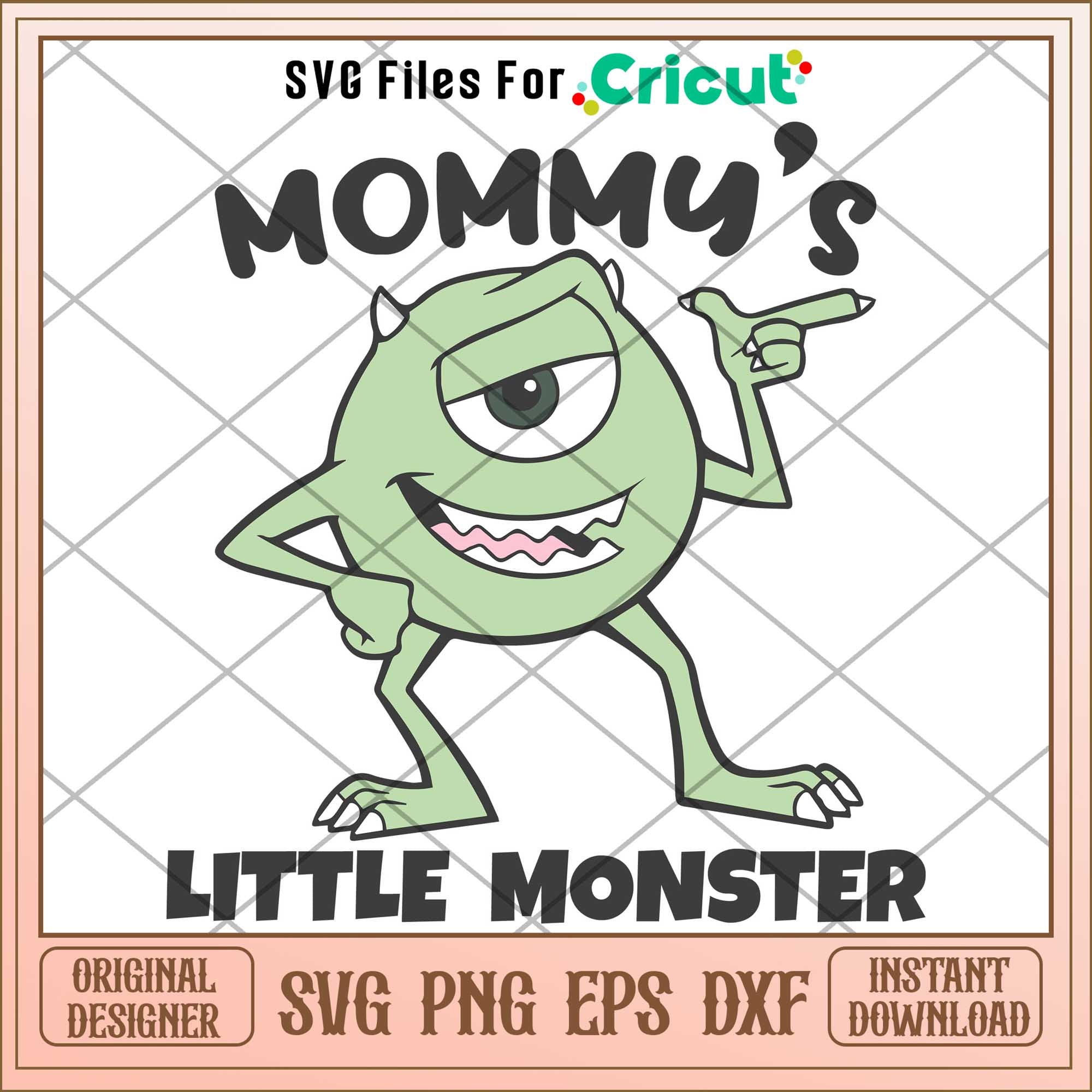 Mike Wazowski Mommy's Little Monster svg, monsters inc svg, Digital do –  svg files for cricut