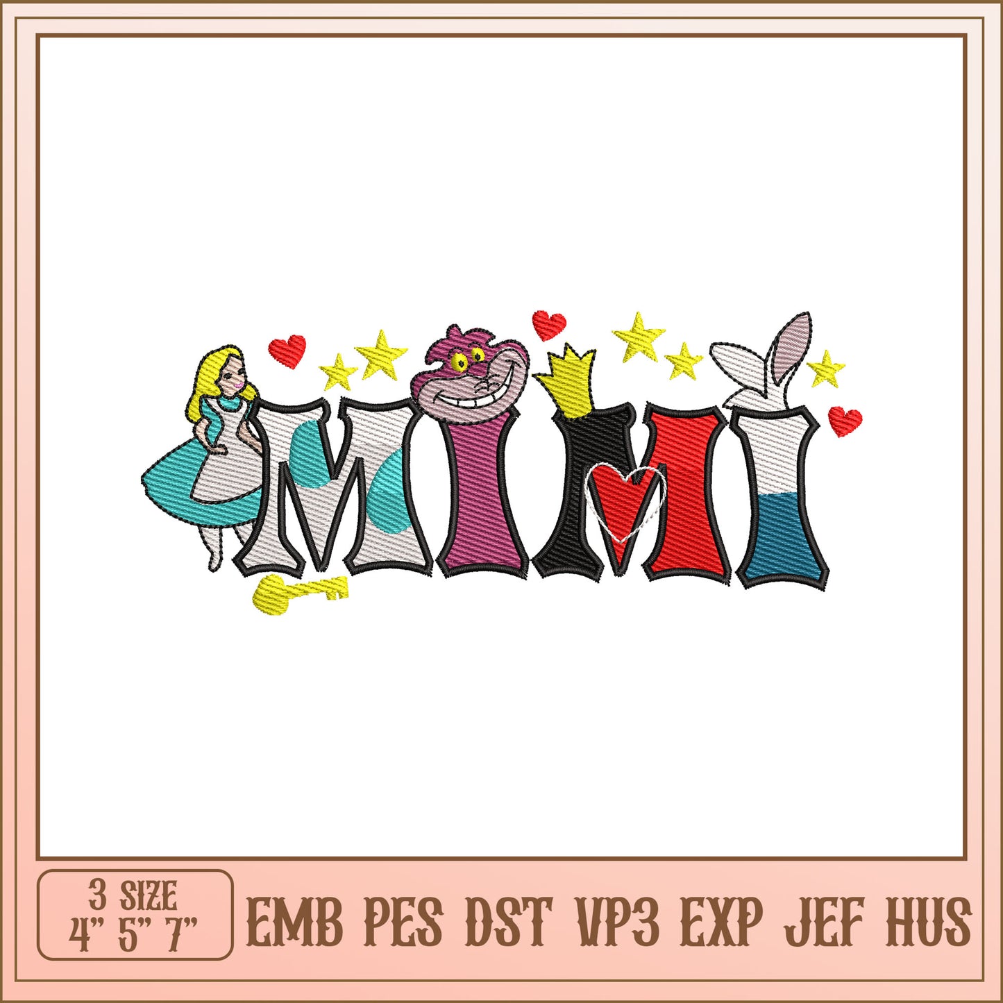 Mimi Alice Wonderland Embroidery