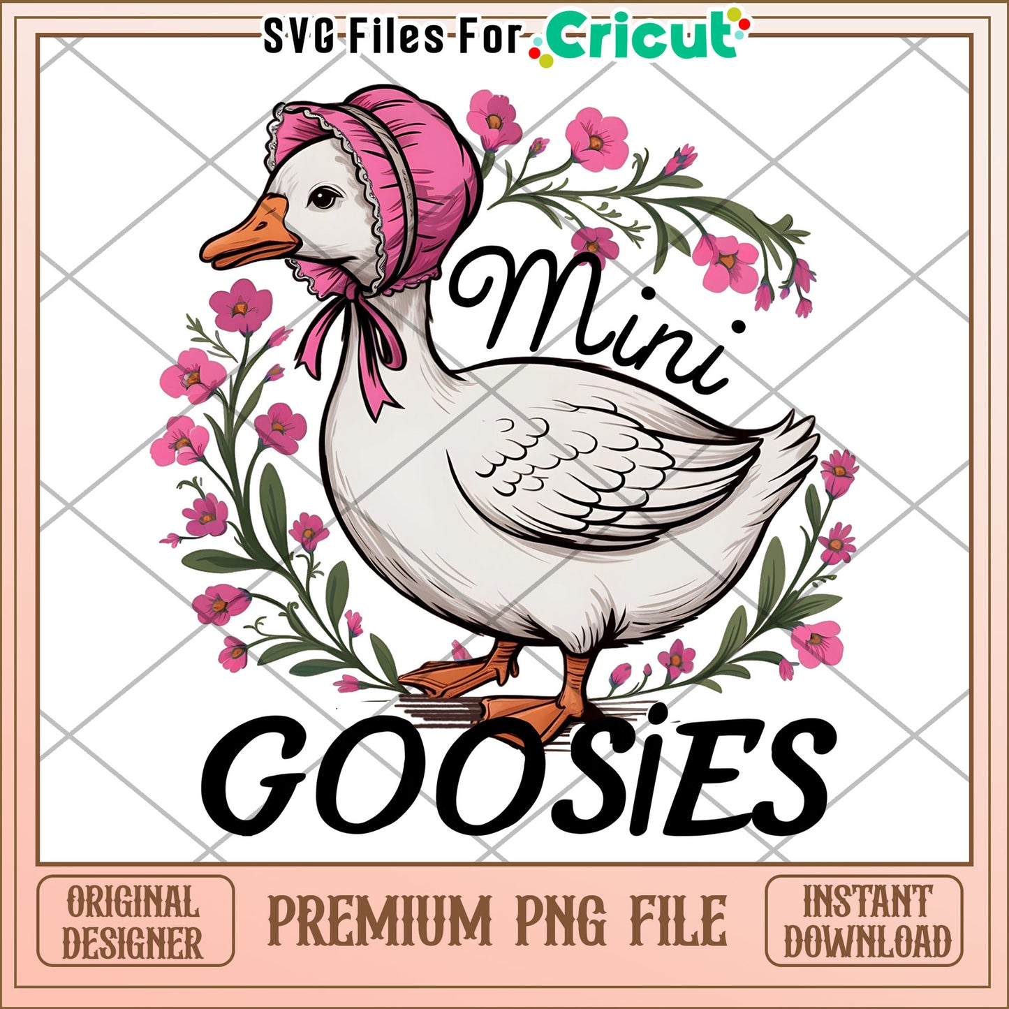 Mini Goosies PNG Floral Design