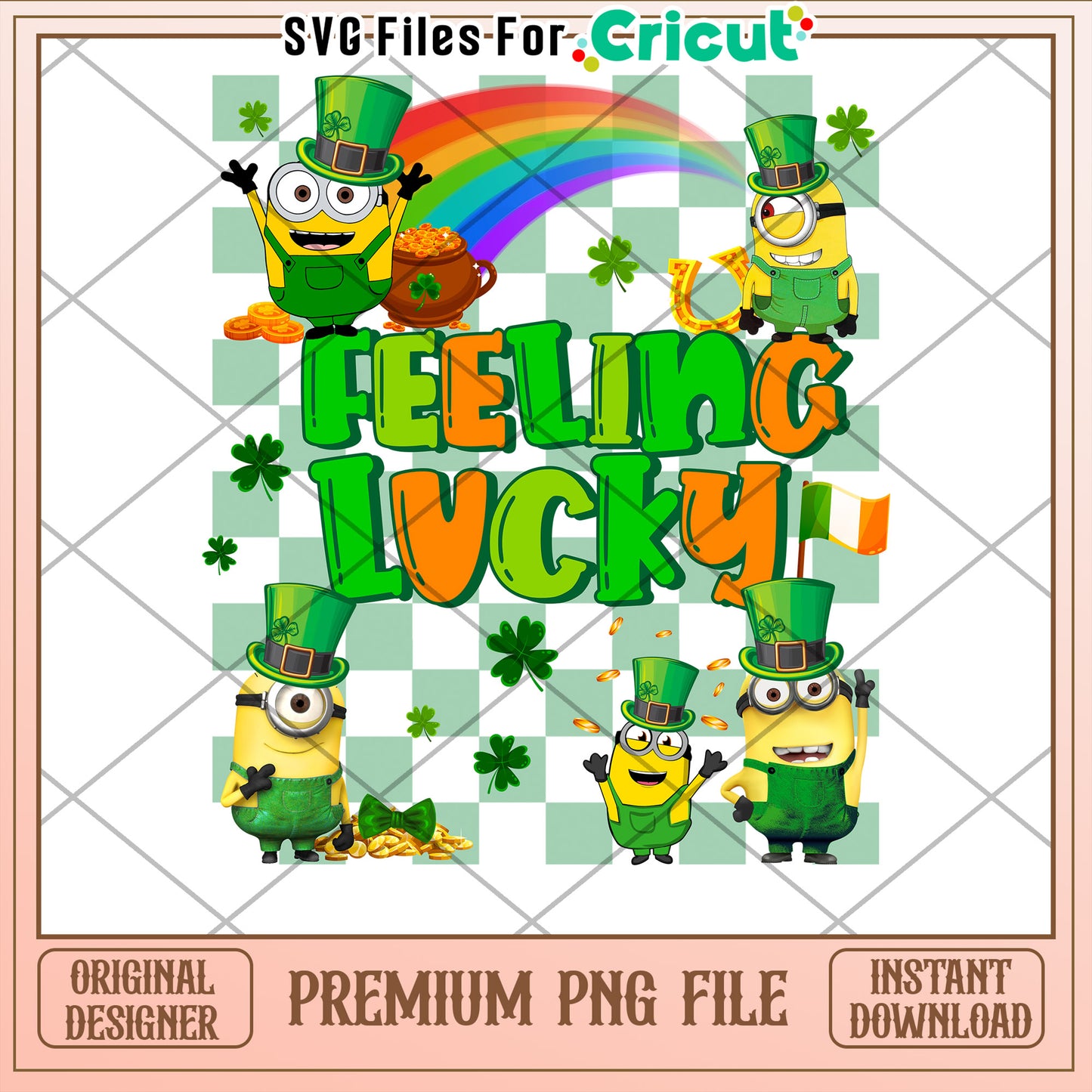 Minions St Patricks Day PNG Sublimation
