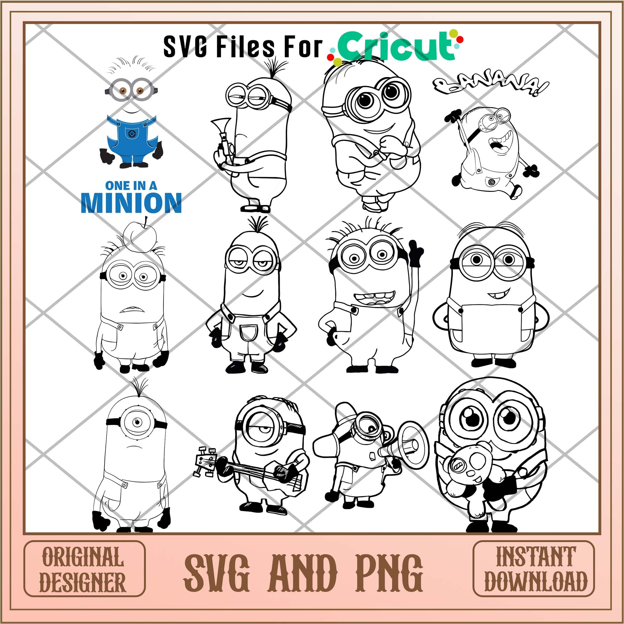 Despicable Me One in Minions svg bundle – svg files for cricut