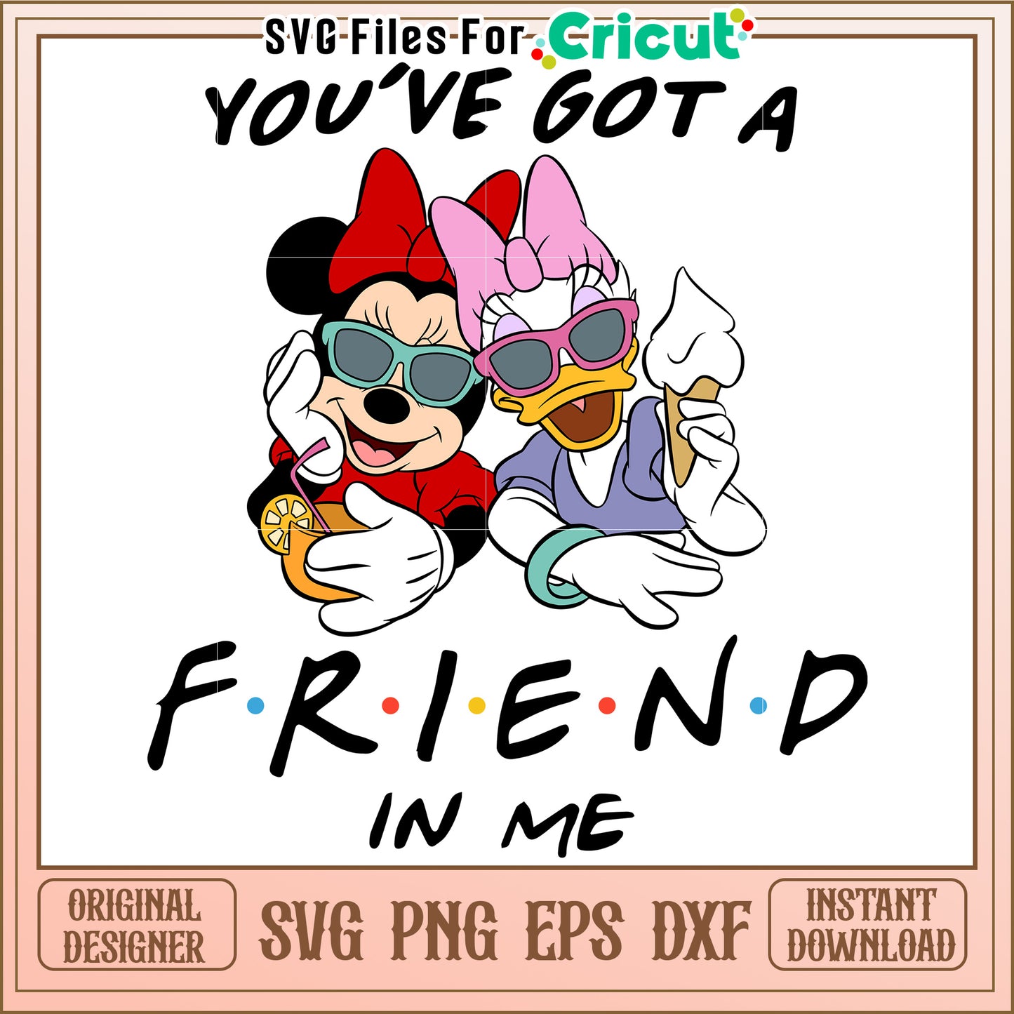 Minnie Daisy Friends SVG Design