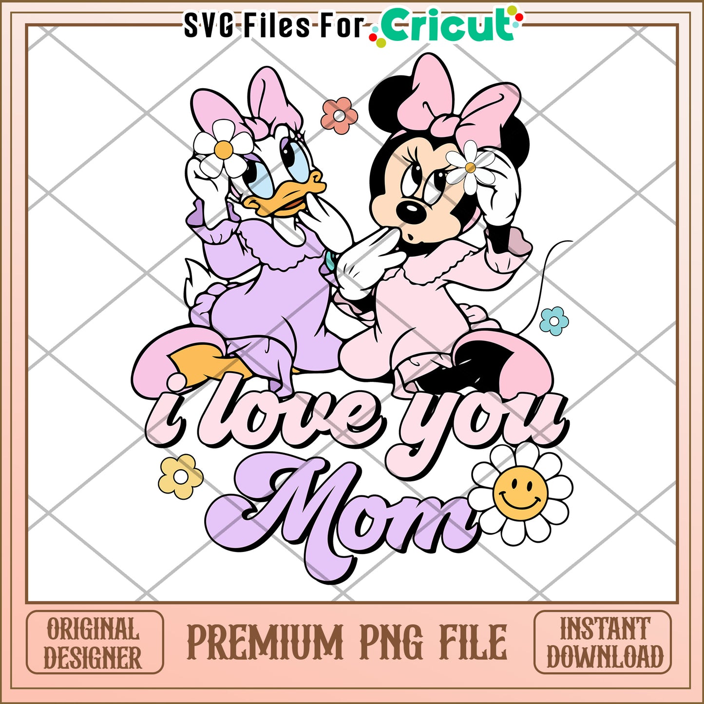 Minnie Daisy Mom PNG Cricut Design