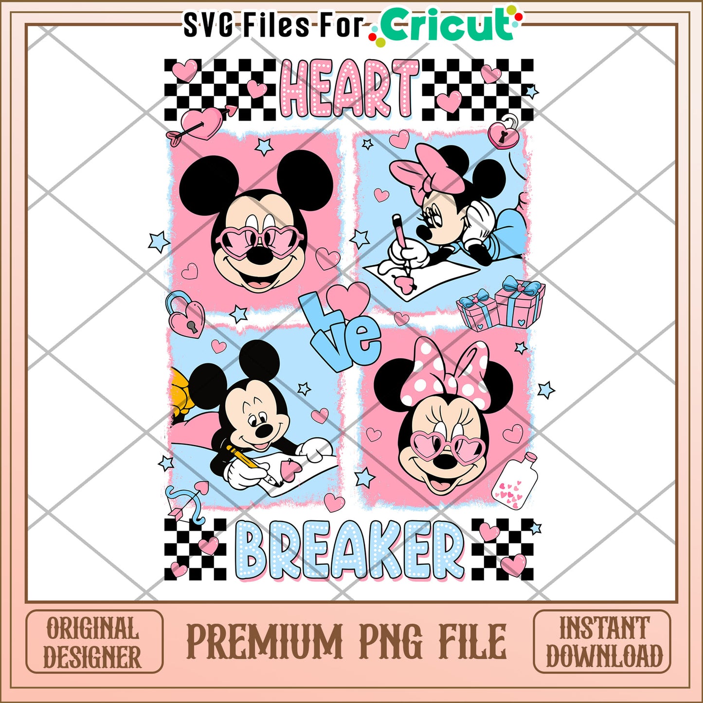 Minnie Mickey Heartbreaker PNG