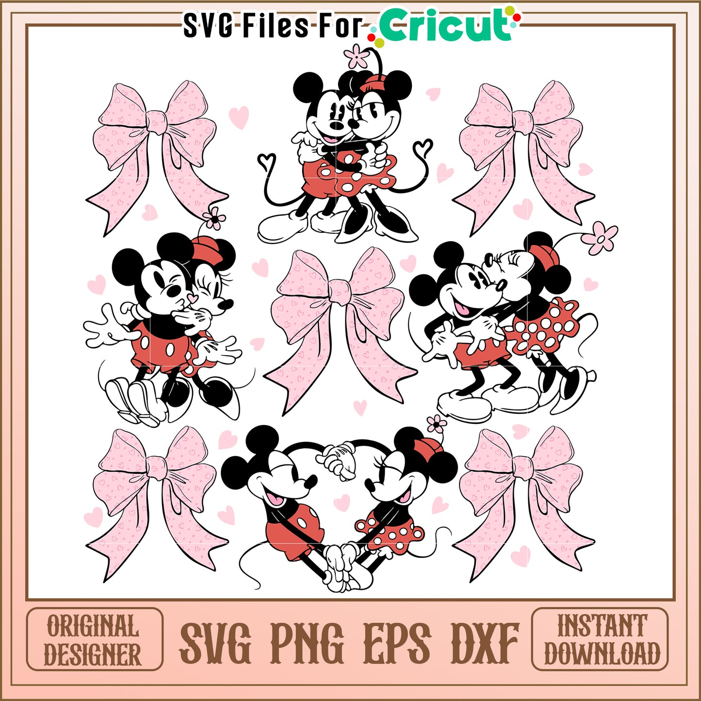 Minnie Mickey Mouse SVG PNG EPS DXF