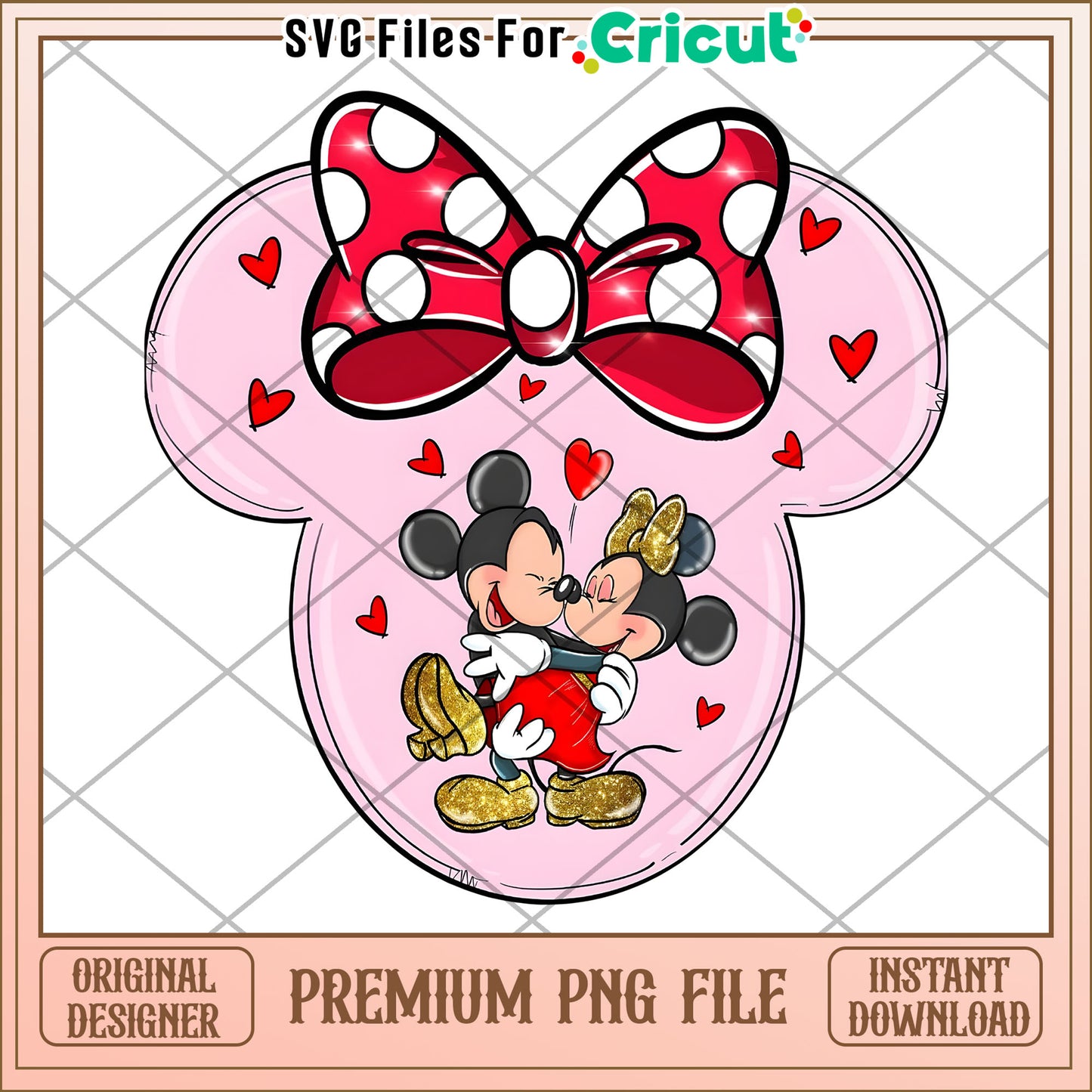 Minnie Mouse Bow PNG Valentines Day