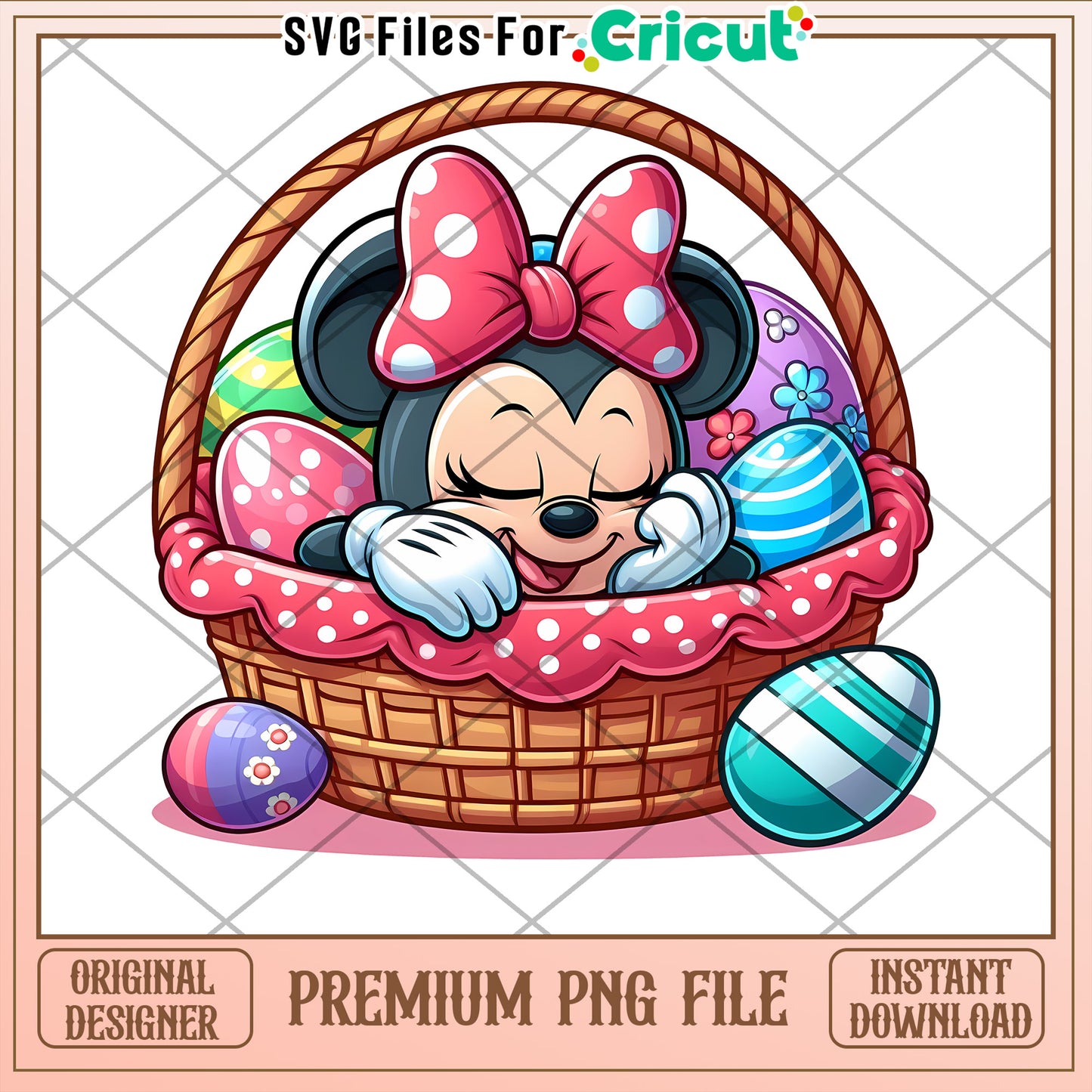 Minnie Mouse Easter Basket PNG
