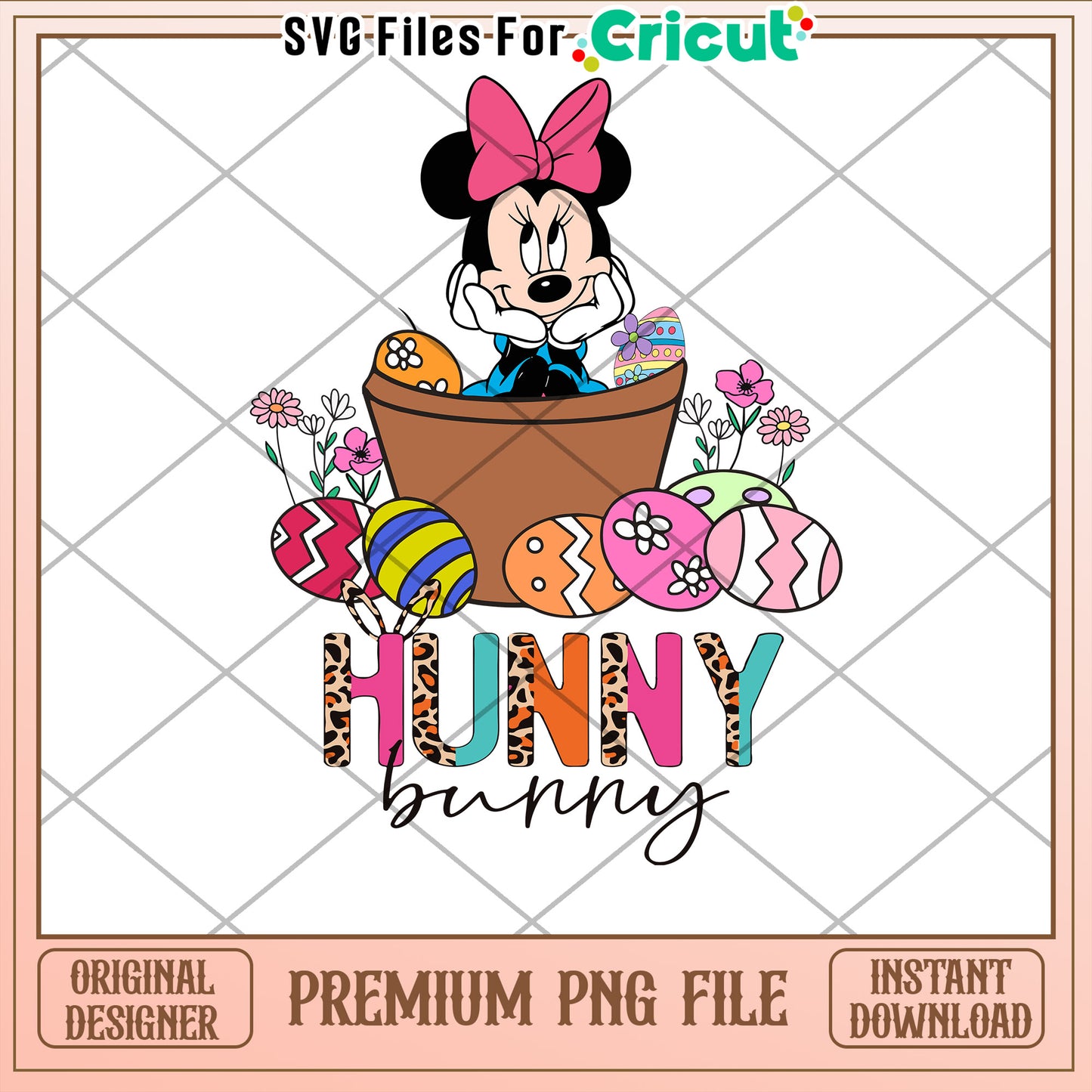 Minnie Mouse Easter PNG Hunny Bunny