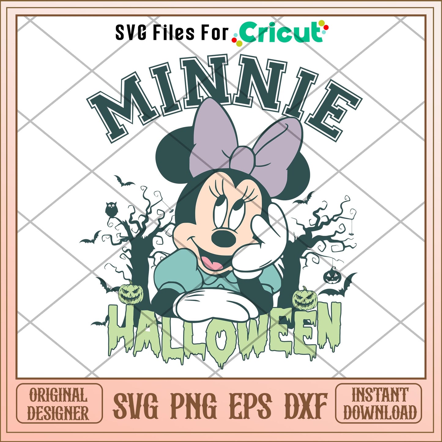 Minnie Mouse Halloween svg, Disney characters svg, Digital Download