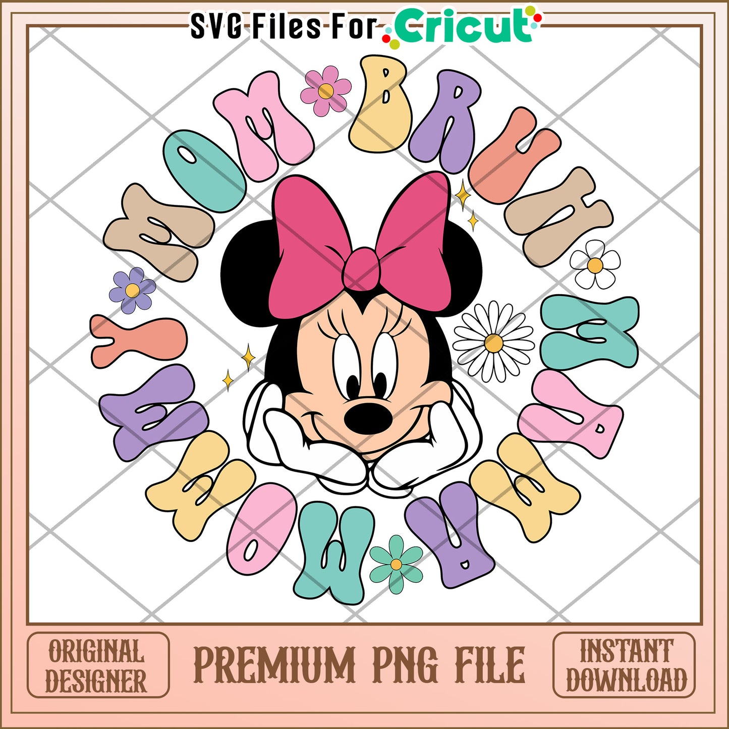 Minnie Mouse Mom Birthday PNG