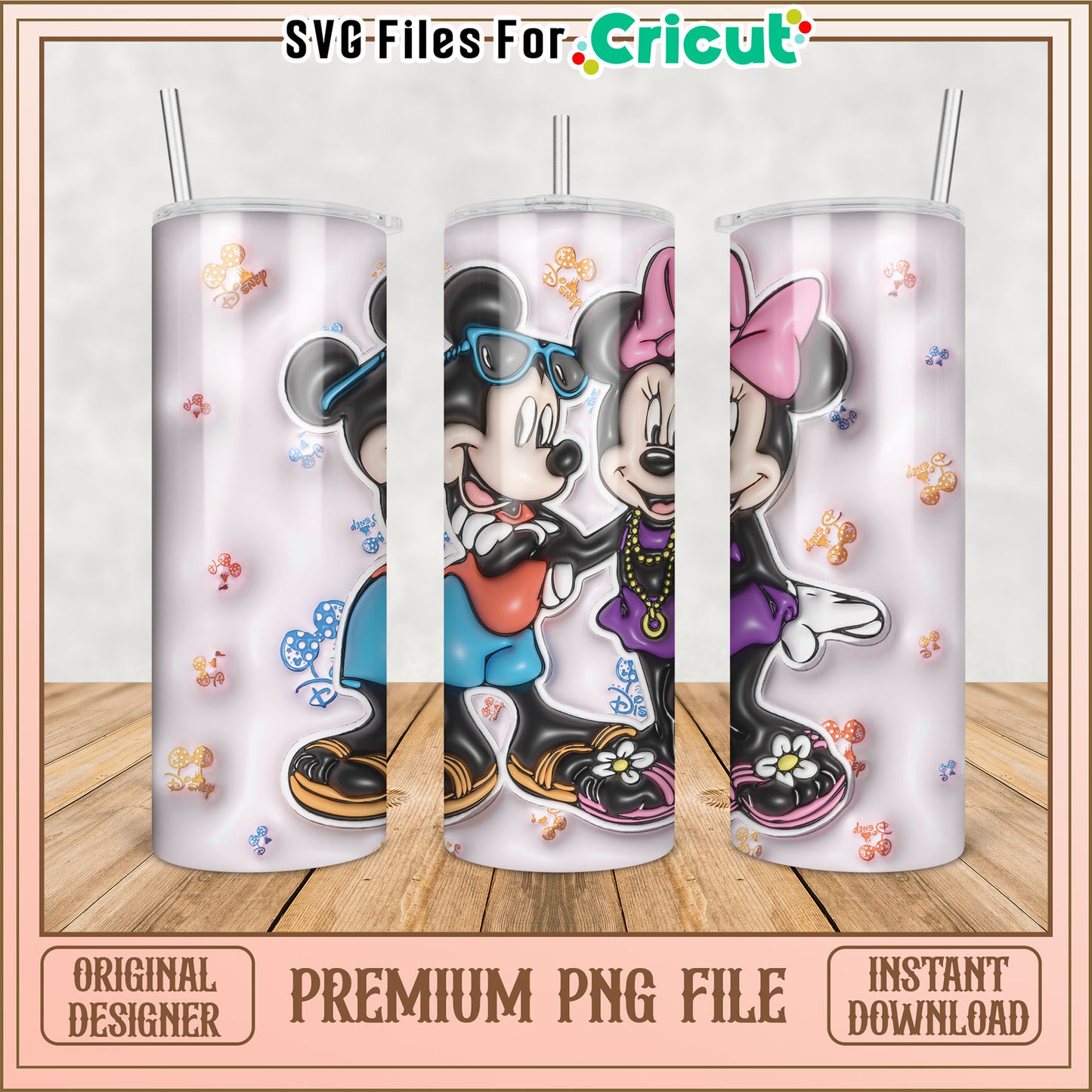 Minnie Mouse & Mickey PNG Sublimation Design