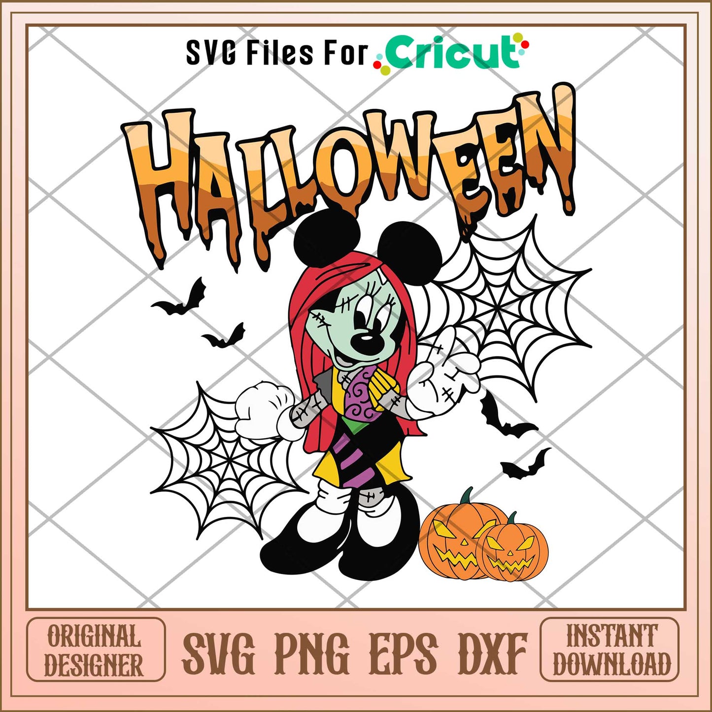Minnie Mouse as Sally svg, Disney characters svg, Digital Download