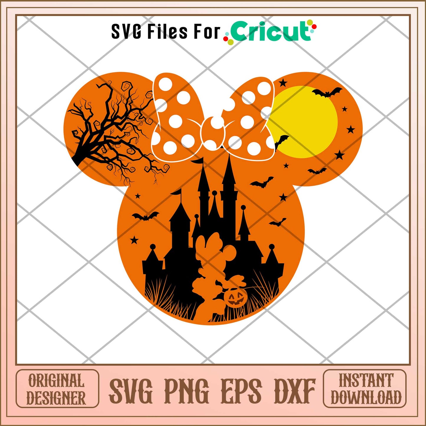 Minnie Trick or Treat halloween svg, Disney characters svg, Digital Download