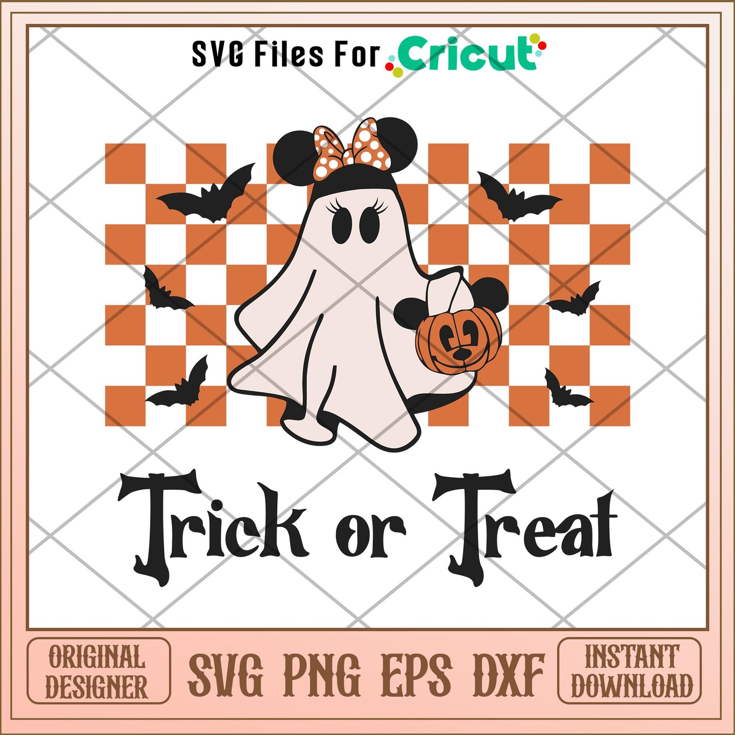 Minnie Trick or Treat svg, Disney characters svg, Digital Download