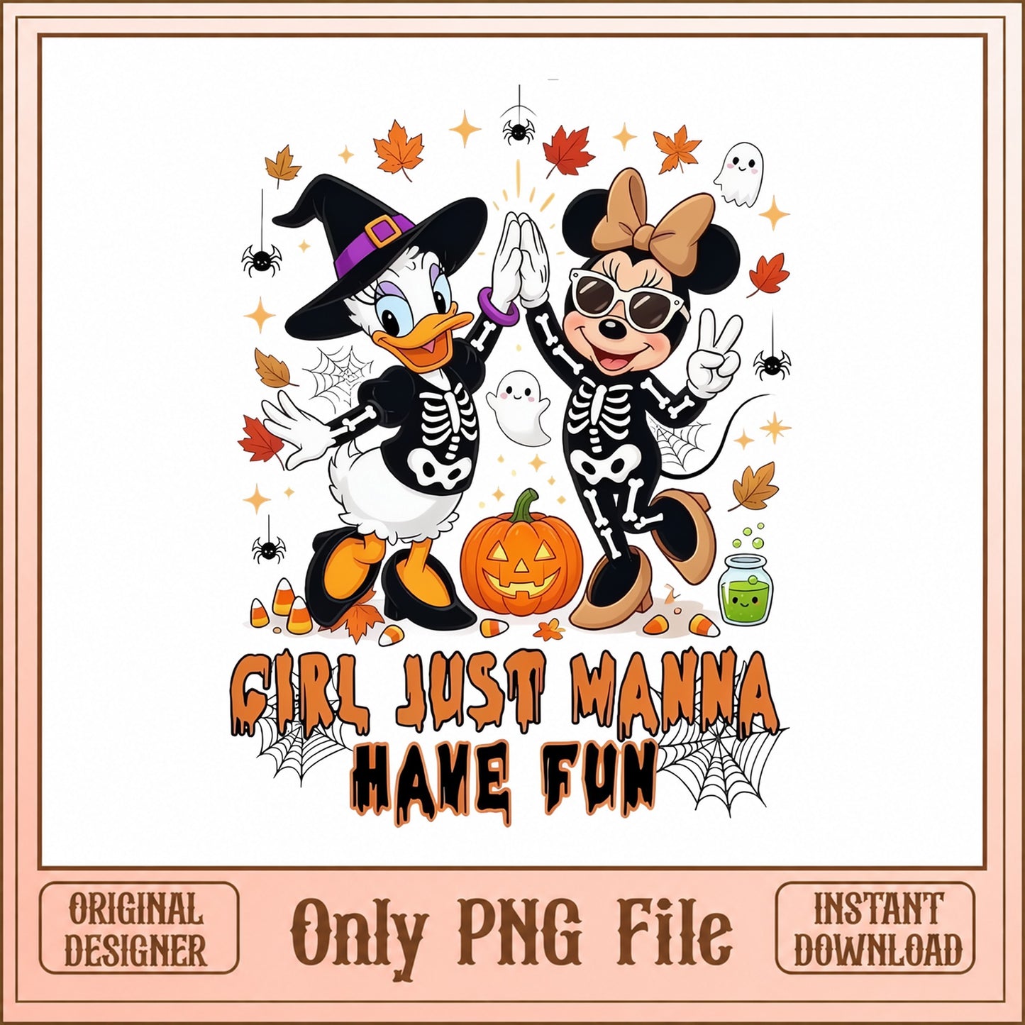 Minnie Mouse Halloween SVG, Disney Halloween PNG, Girls SVG