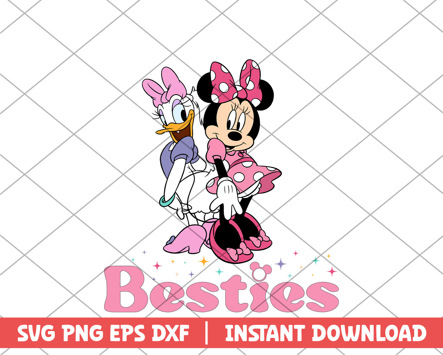 Minnie and Daisy besties disney svg