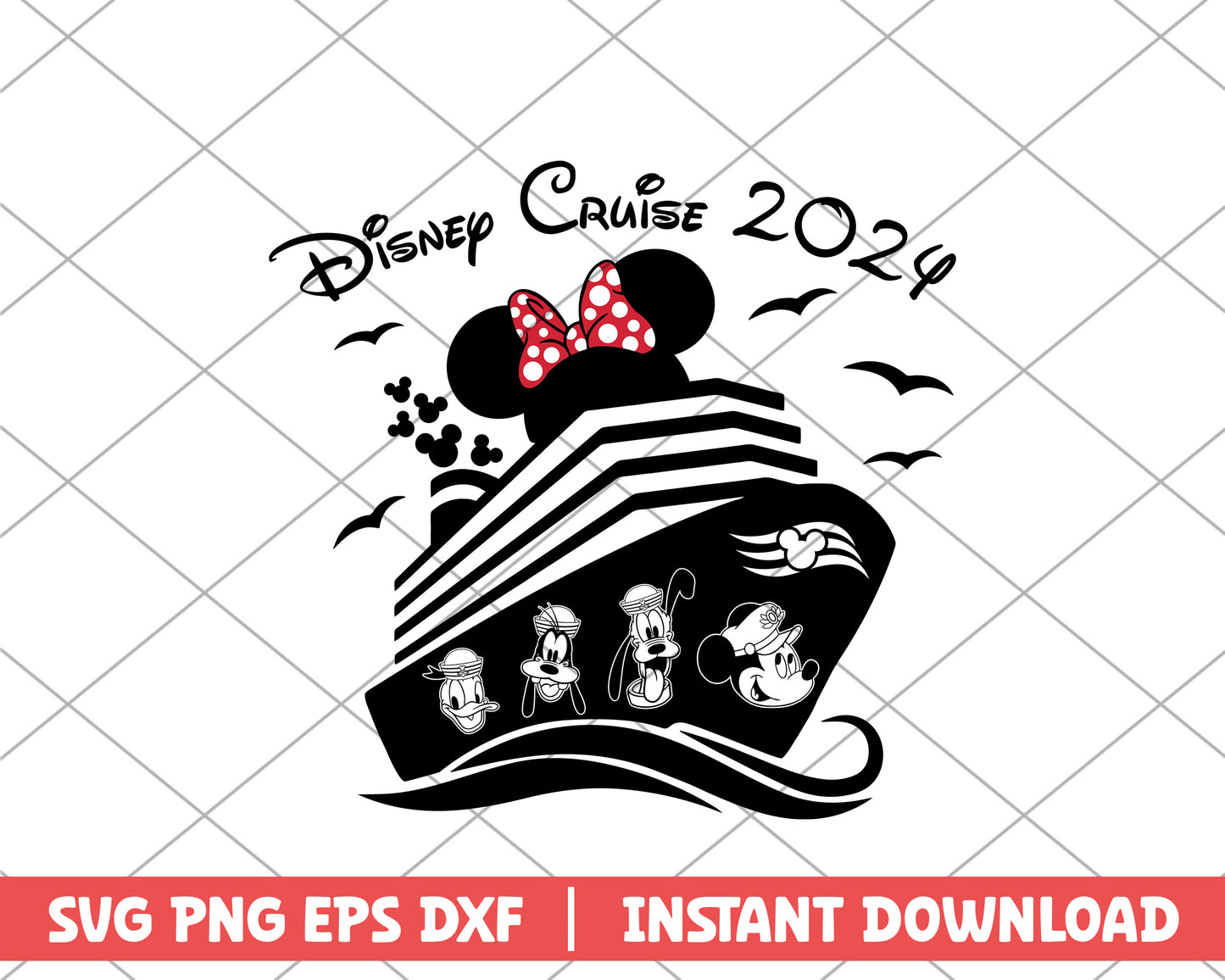 Minnie disney cruise 2023 disney svg