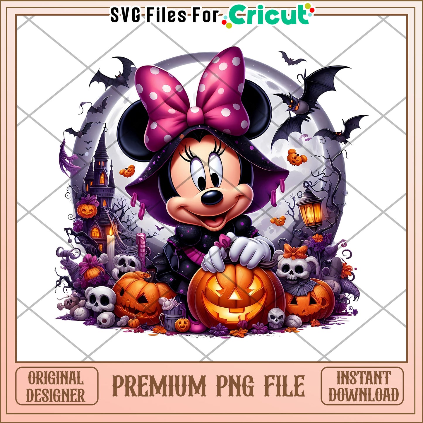Minnie dracula png, halloween characters png, cute halloween design png