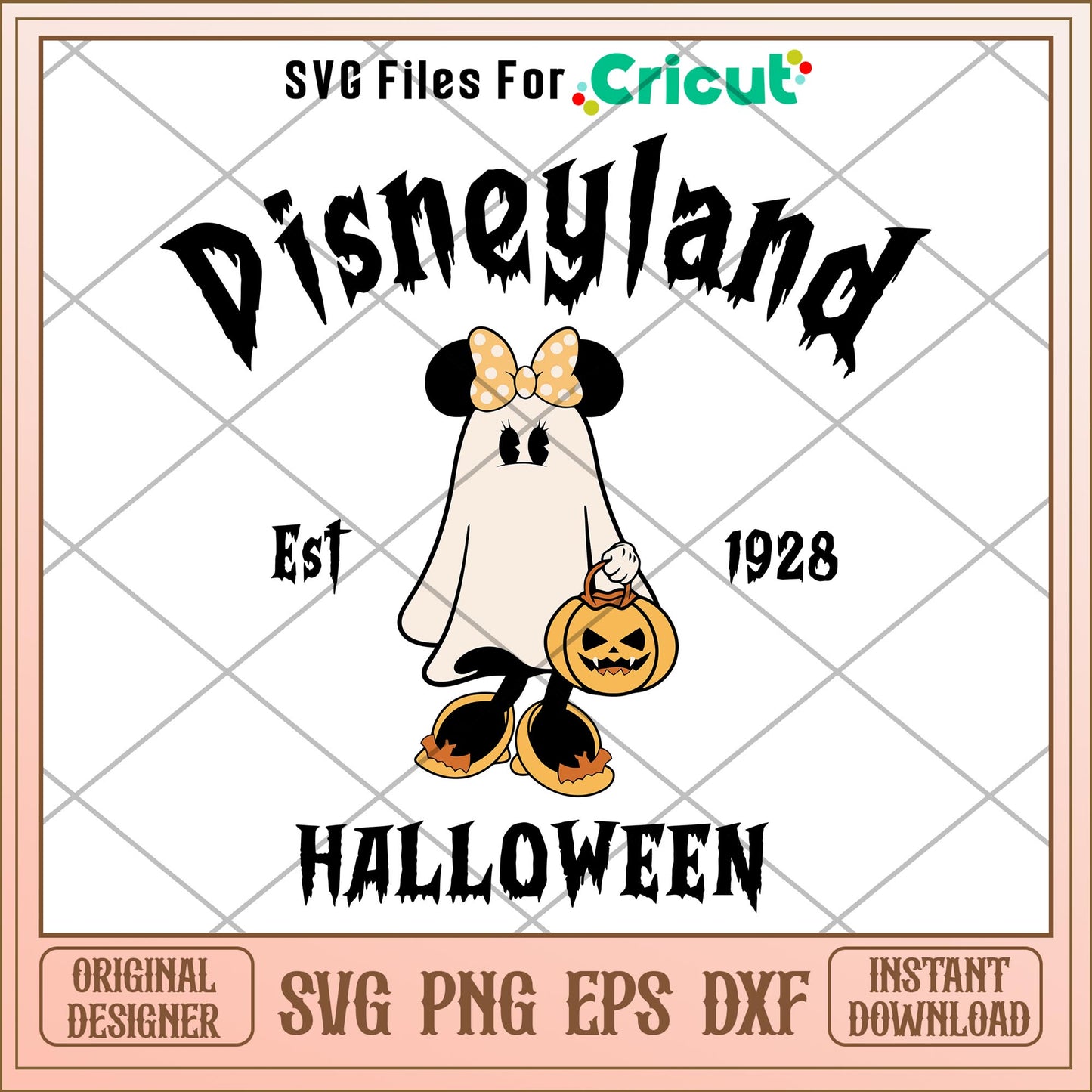 Minnie mouse Disneyland Est 1928 Halloween svg, Disney characters svg, Digital Download