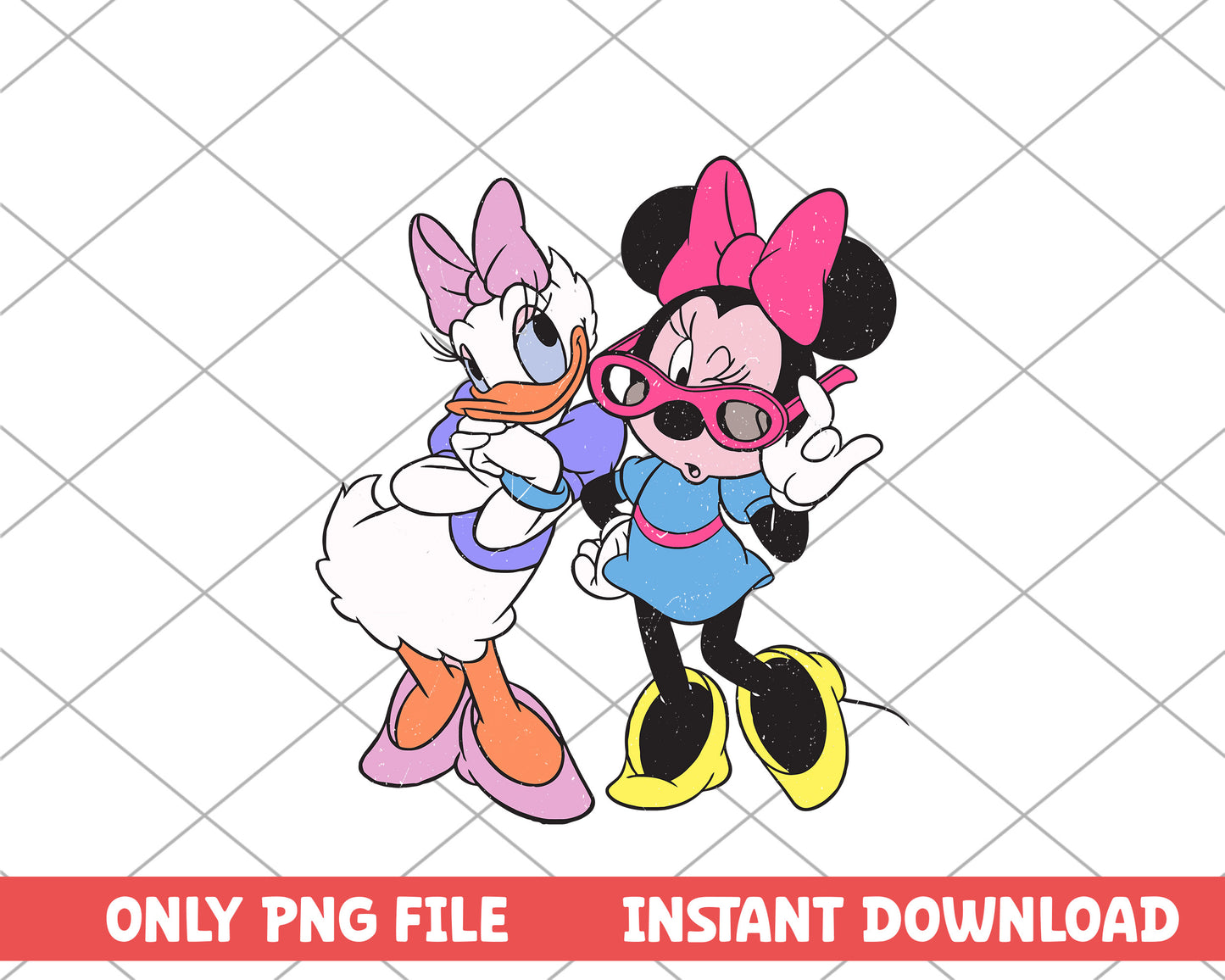 Minnie mouse and Daisy duck disney png