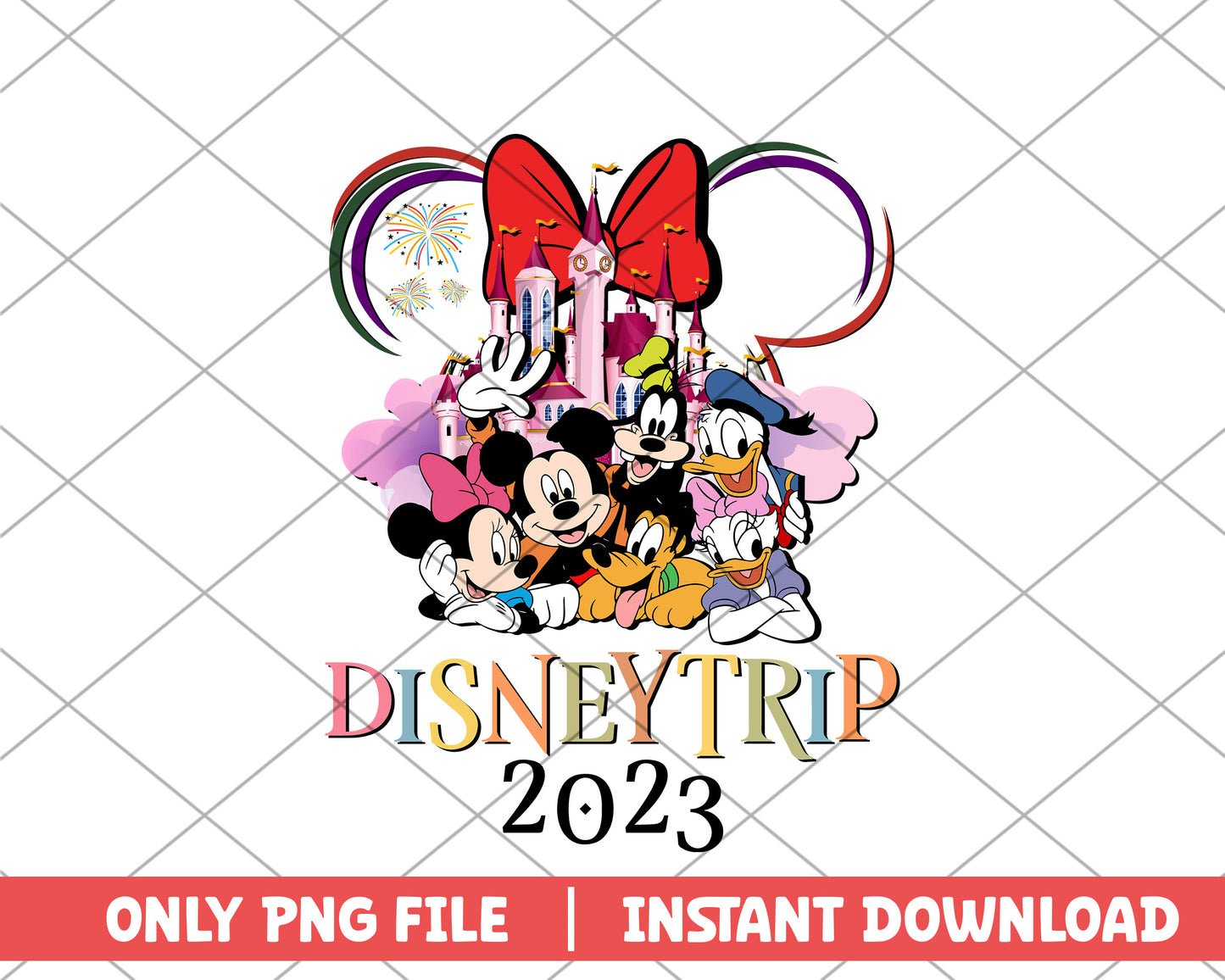 Minnie mouse disney trip 2023 disney png